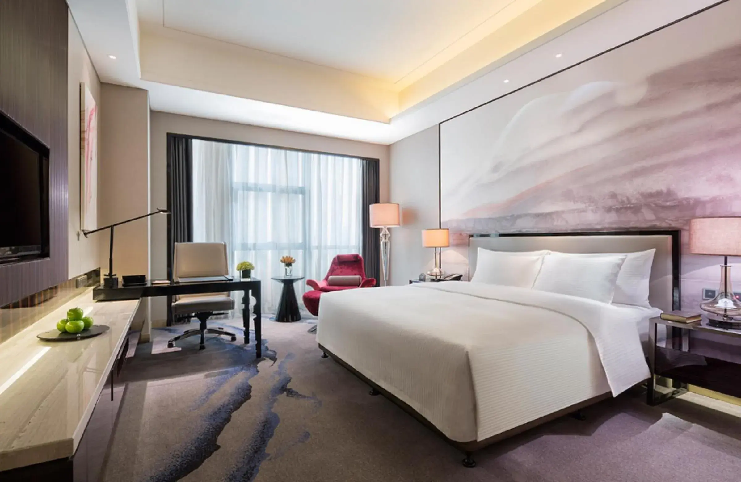 Executive King Room in Wanda Realm Wuhan Executive King Room in Wanda Realm Wuhan