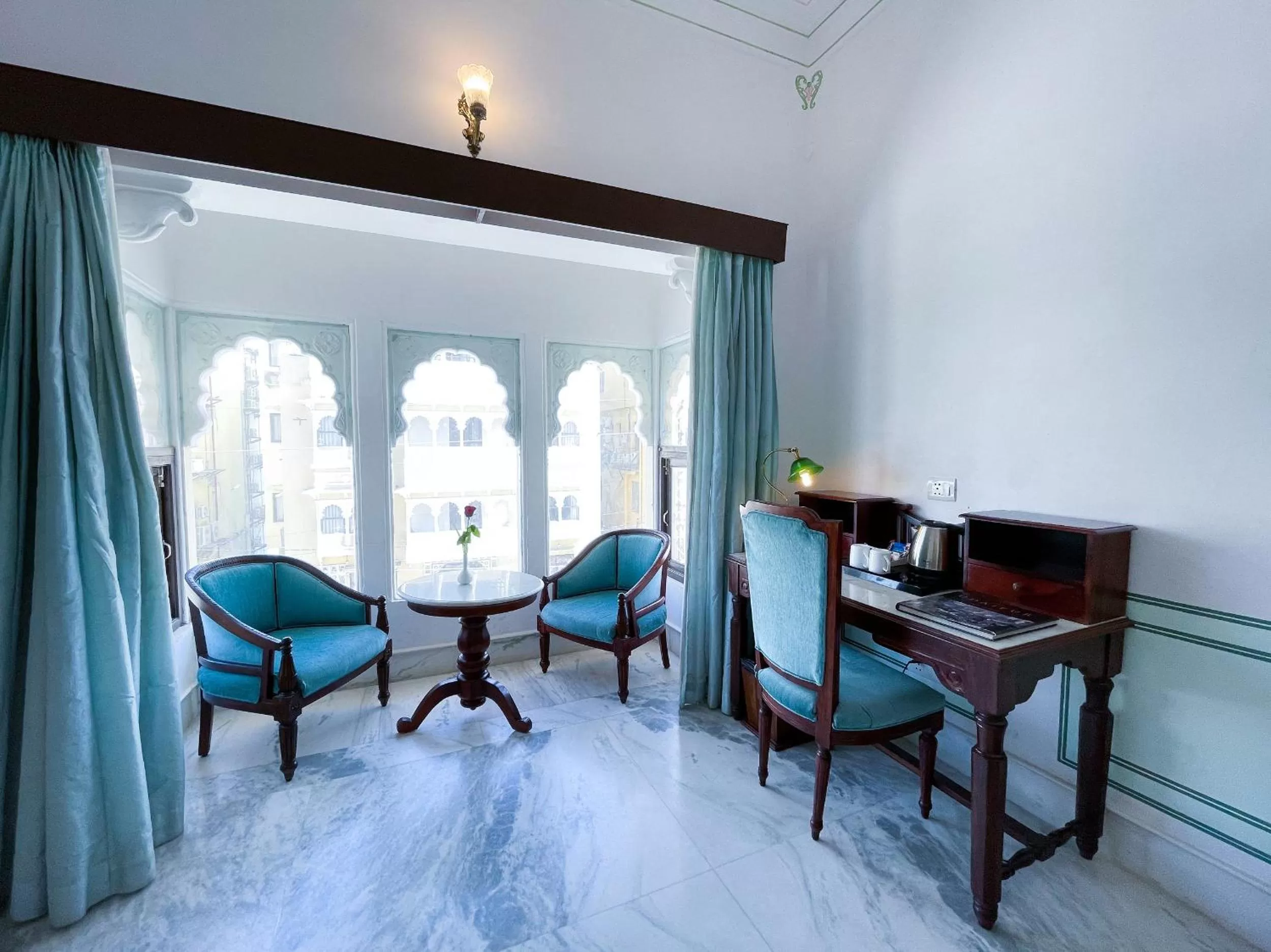 Seating area in Amar Kothi