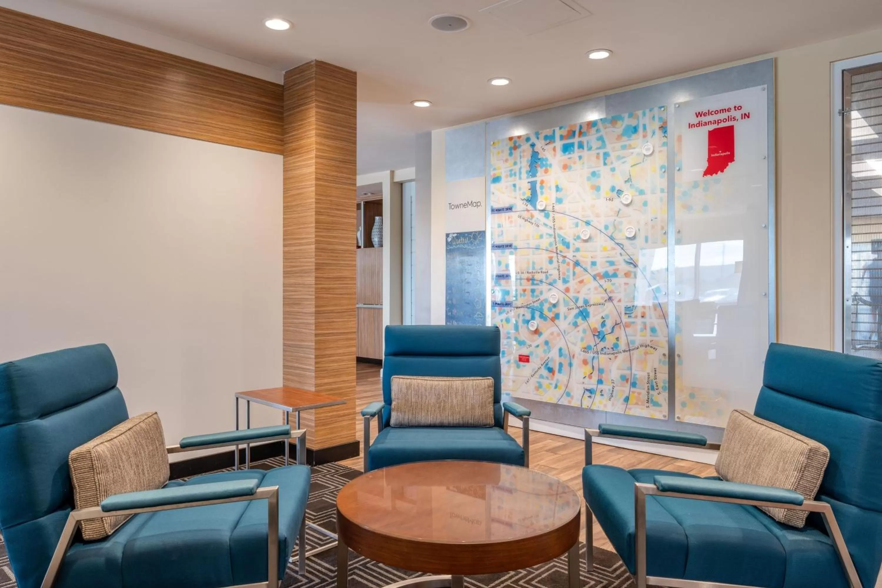 Lobby or reception in TownePlace Suites by Marriott Indianapolis Airport