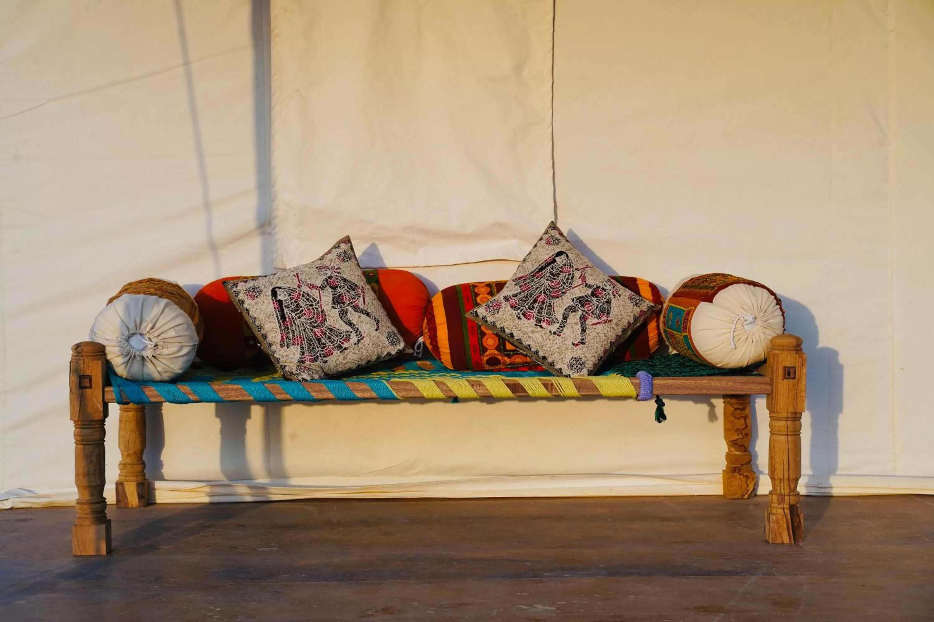 Seating area in Helsinki Desert Camp