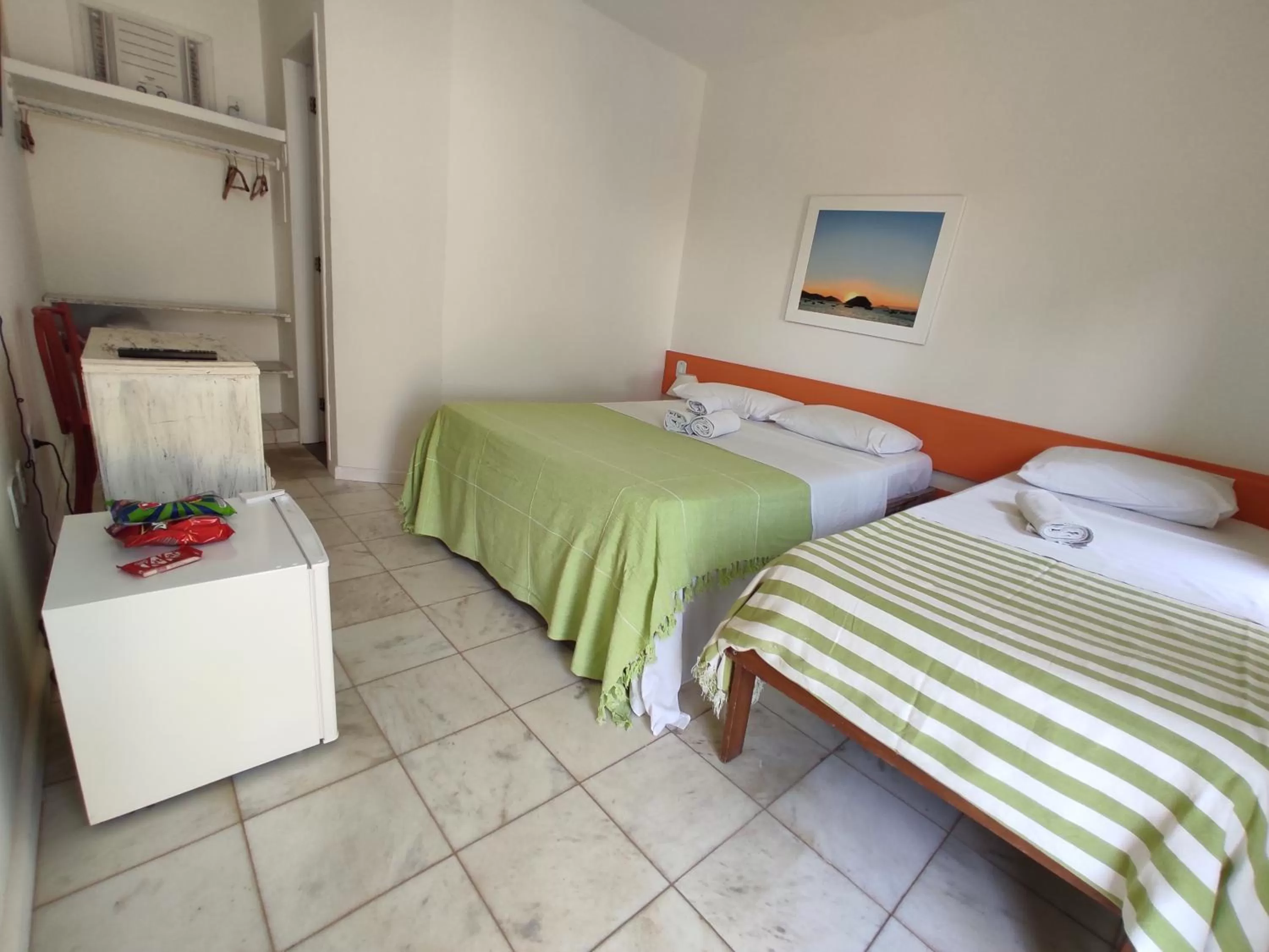 Bed in Pousada Manaaki