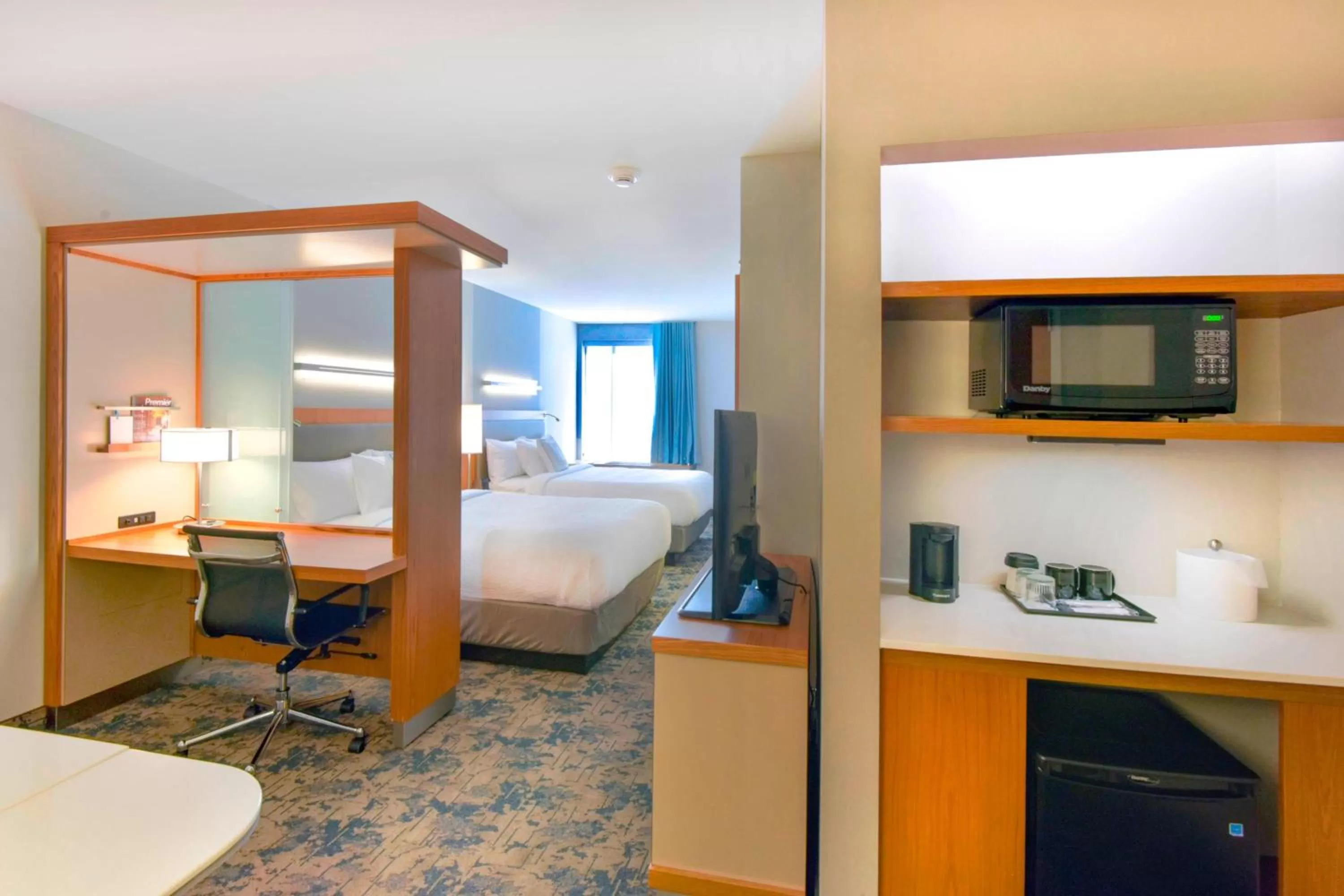 Suite with Two Queen Beds, Sofa Bed and Adapted Tub - Mobility Accessible in SpringHill Suites by Marriott Wilmington Mayfaire