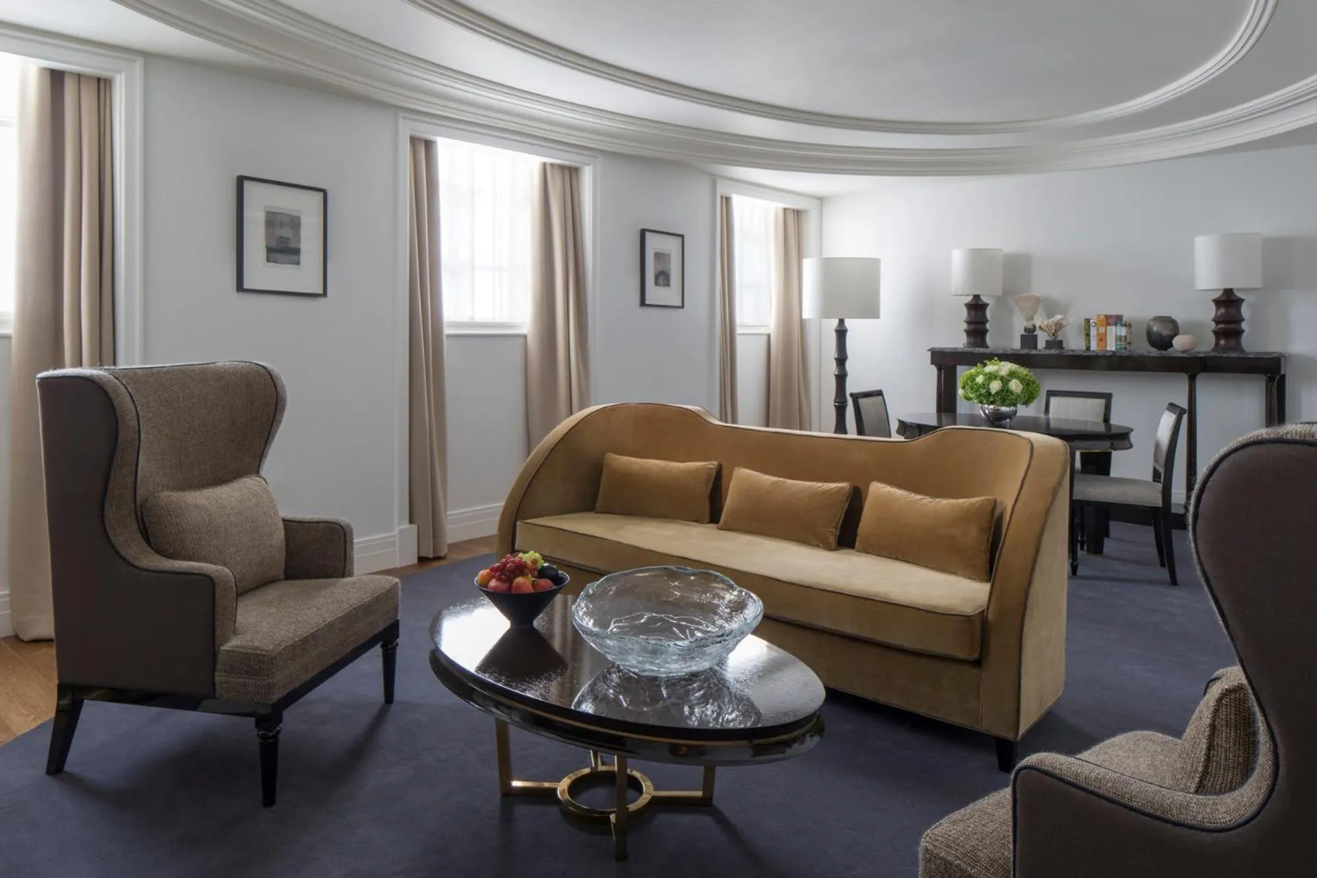 Seating area in Four Seasons Hotel London at Tower Bridge