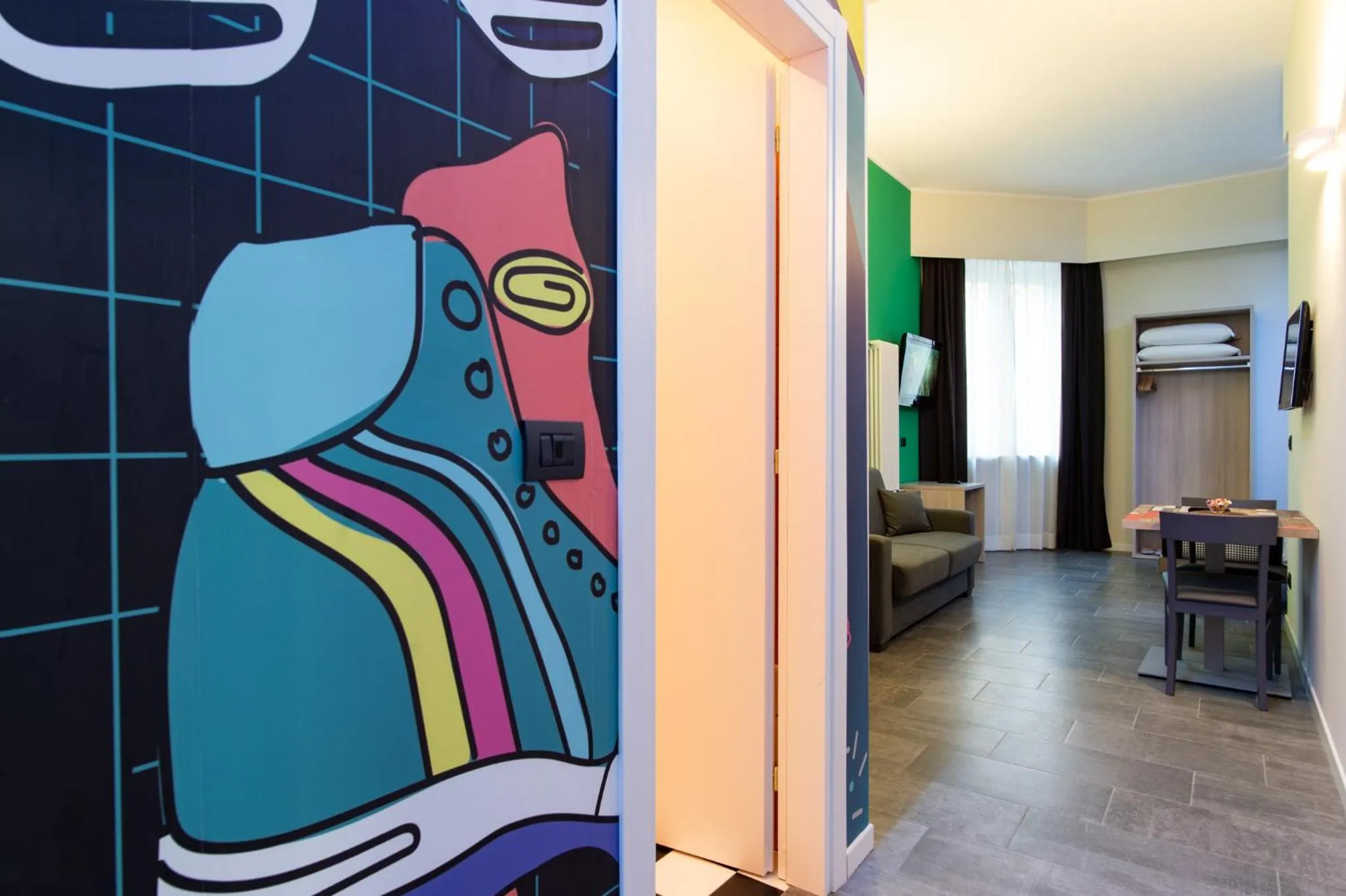 Decorative detail, Bed in Aparthotel Porta Nuova