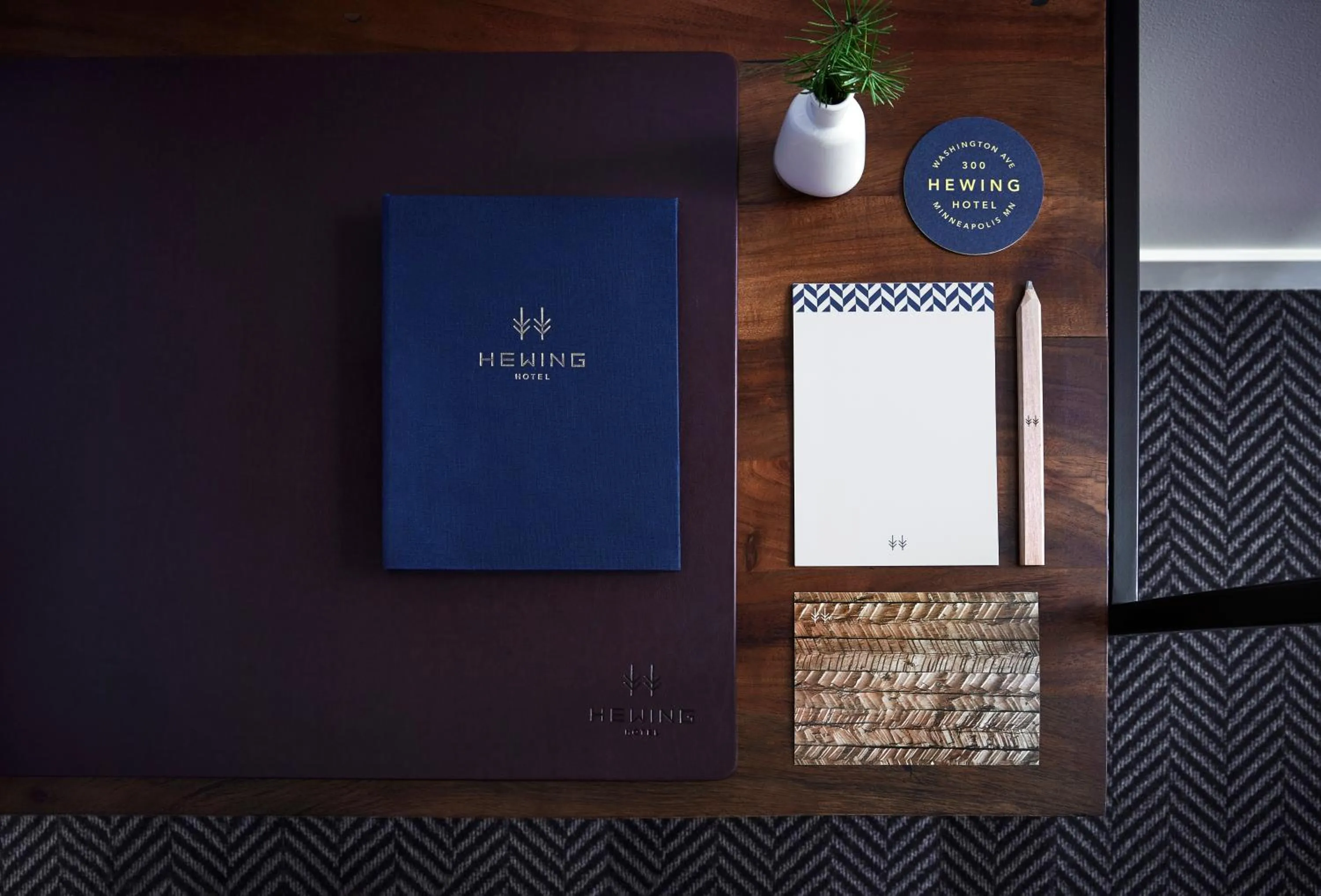 Decorative detail in Hewing Hotel