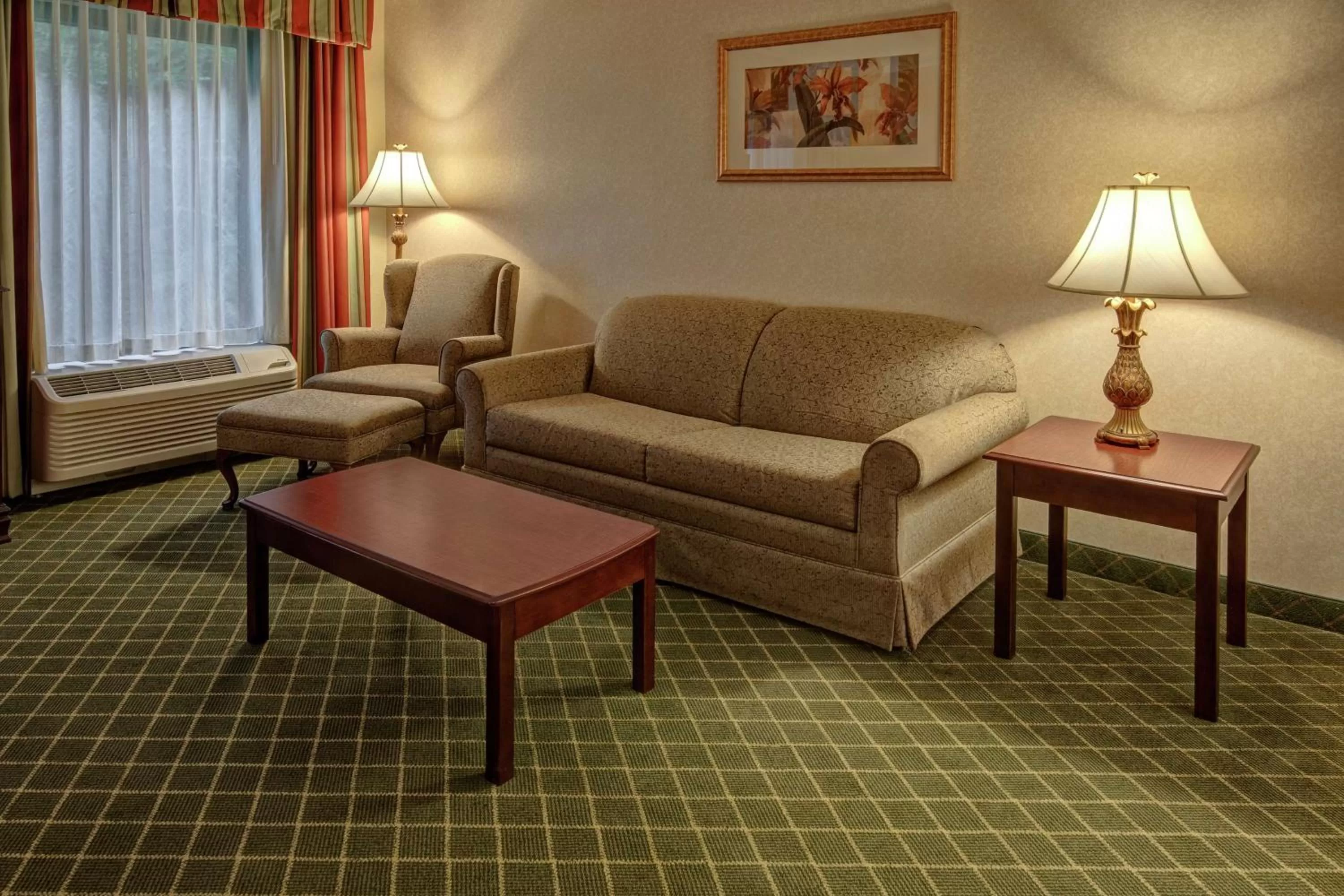 Living room in Hampton Inn Cambridge