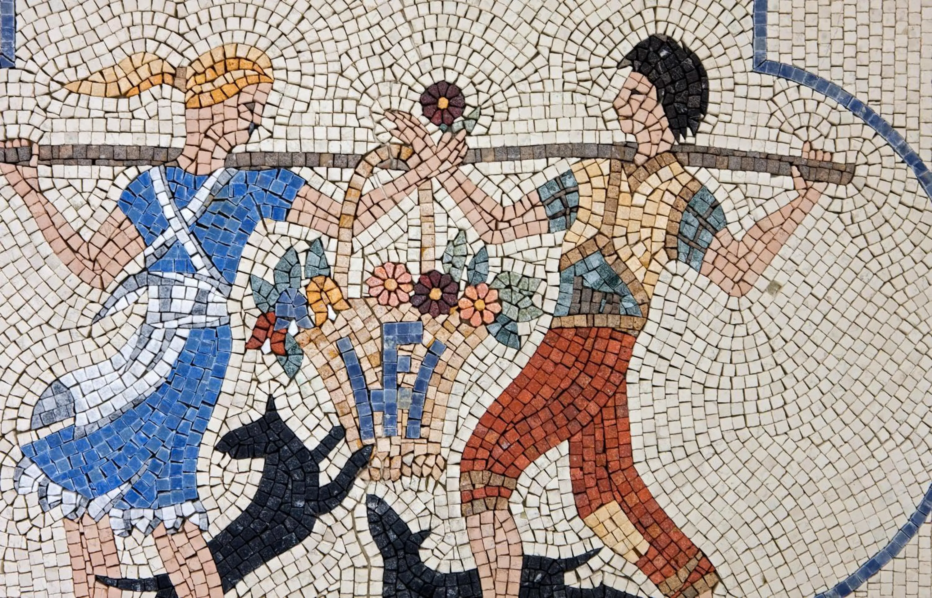 Decorative detail in Hotel La Floridiana