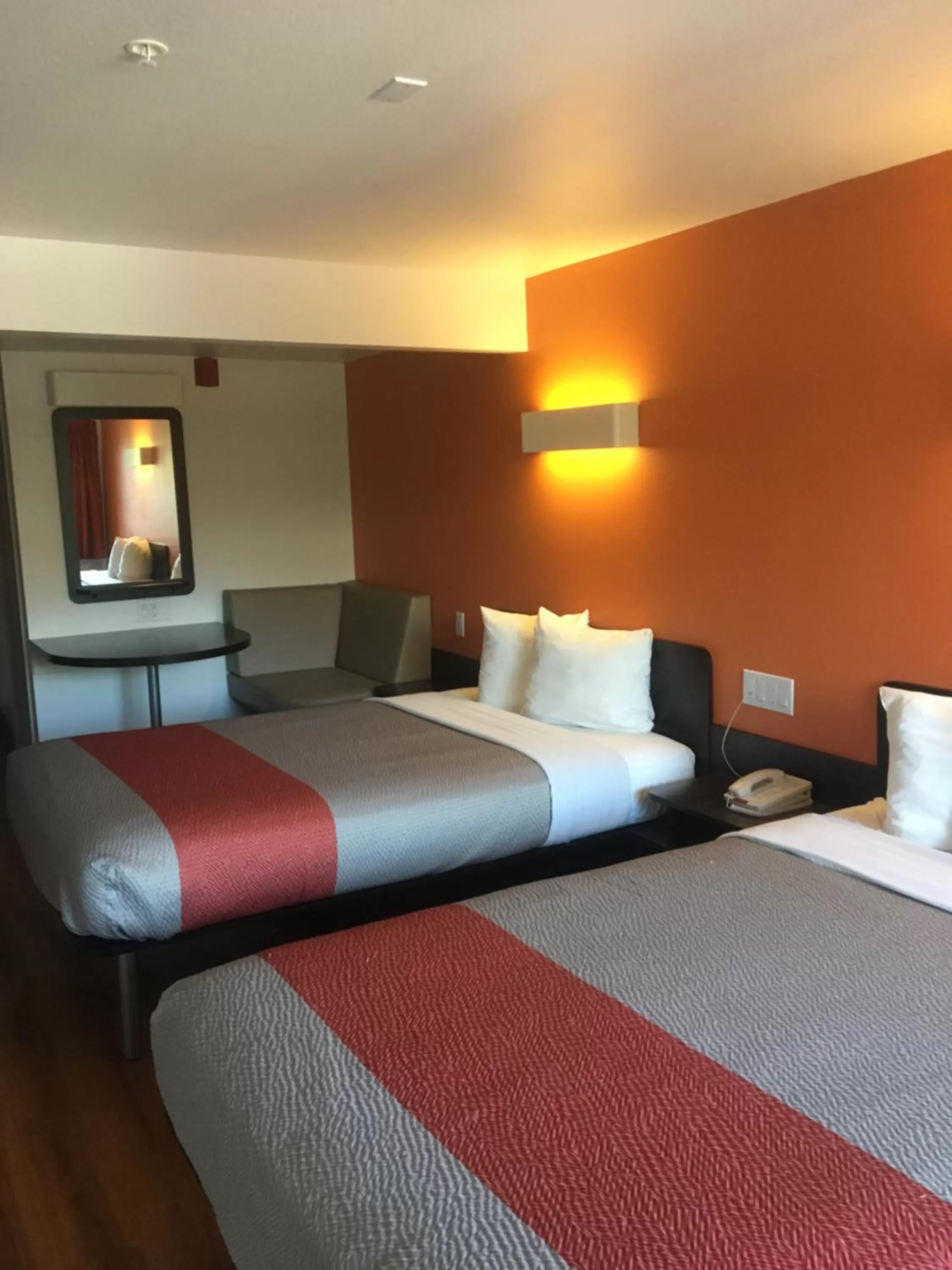 Bed in Motel 6-Bremerton, WA