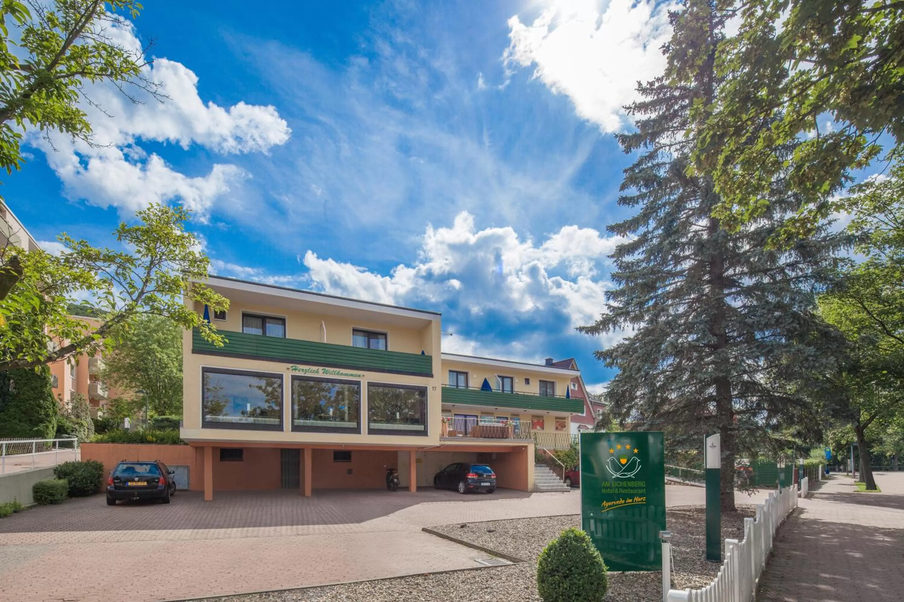 Property Building in Wellness & Ayurveda Hotel Am Eichenberg