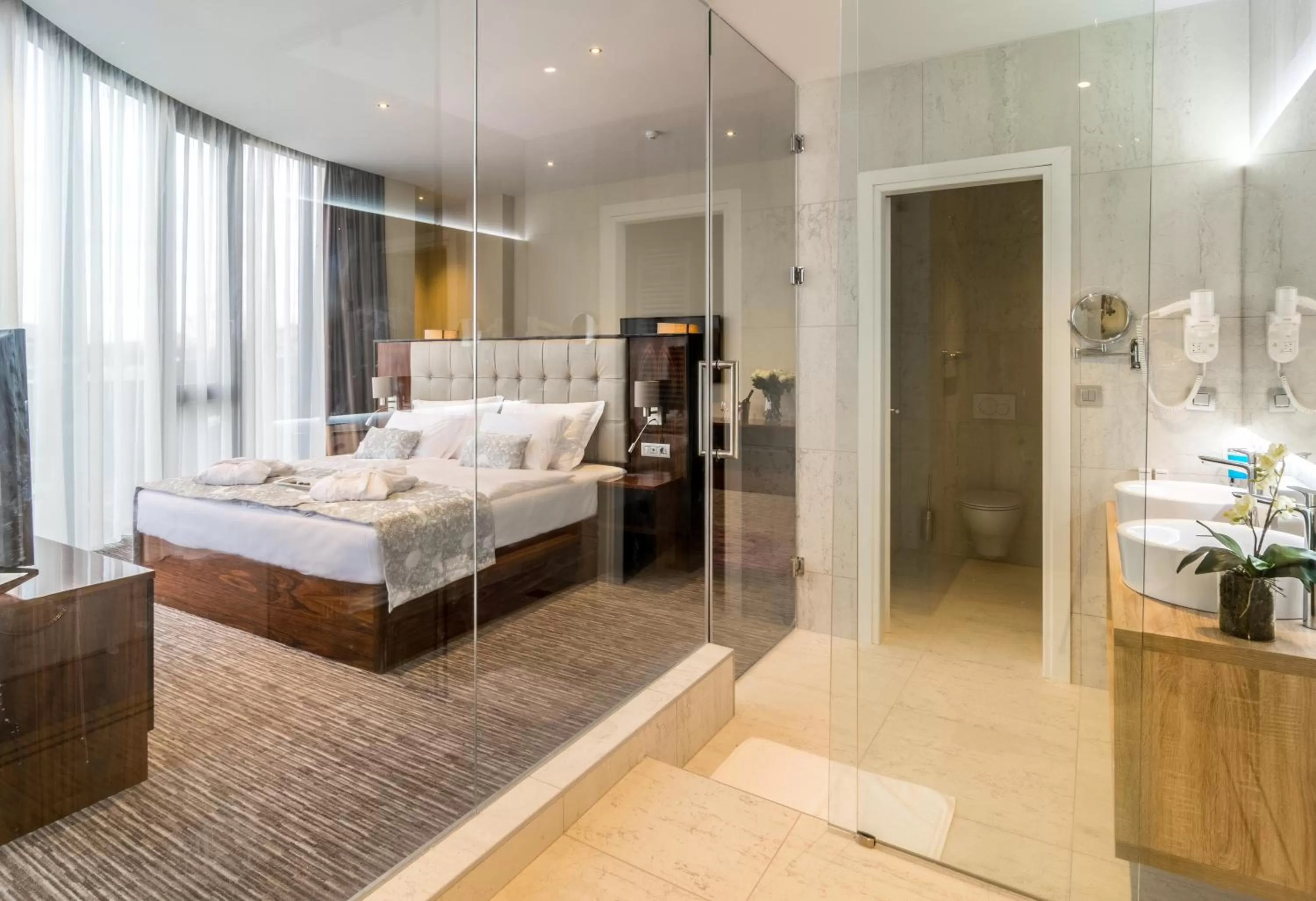 Bed in Admiral Hotel