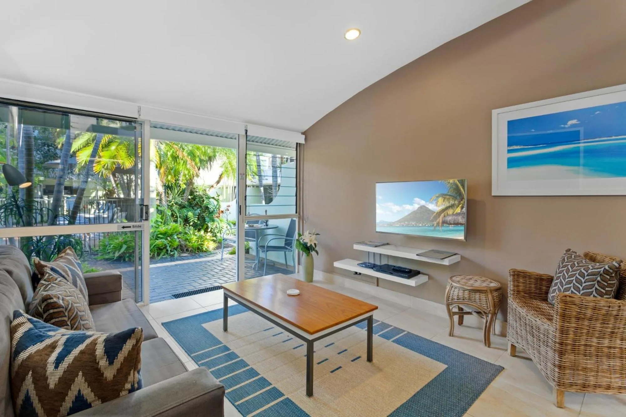 Living room in Caribbean Noosa
