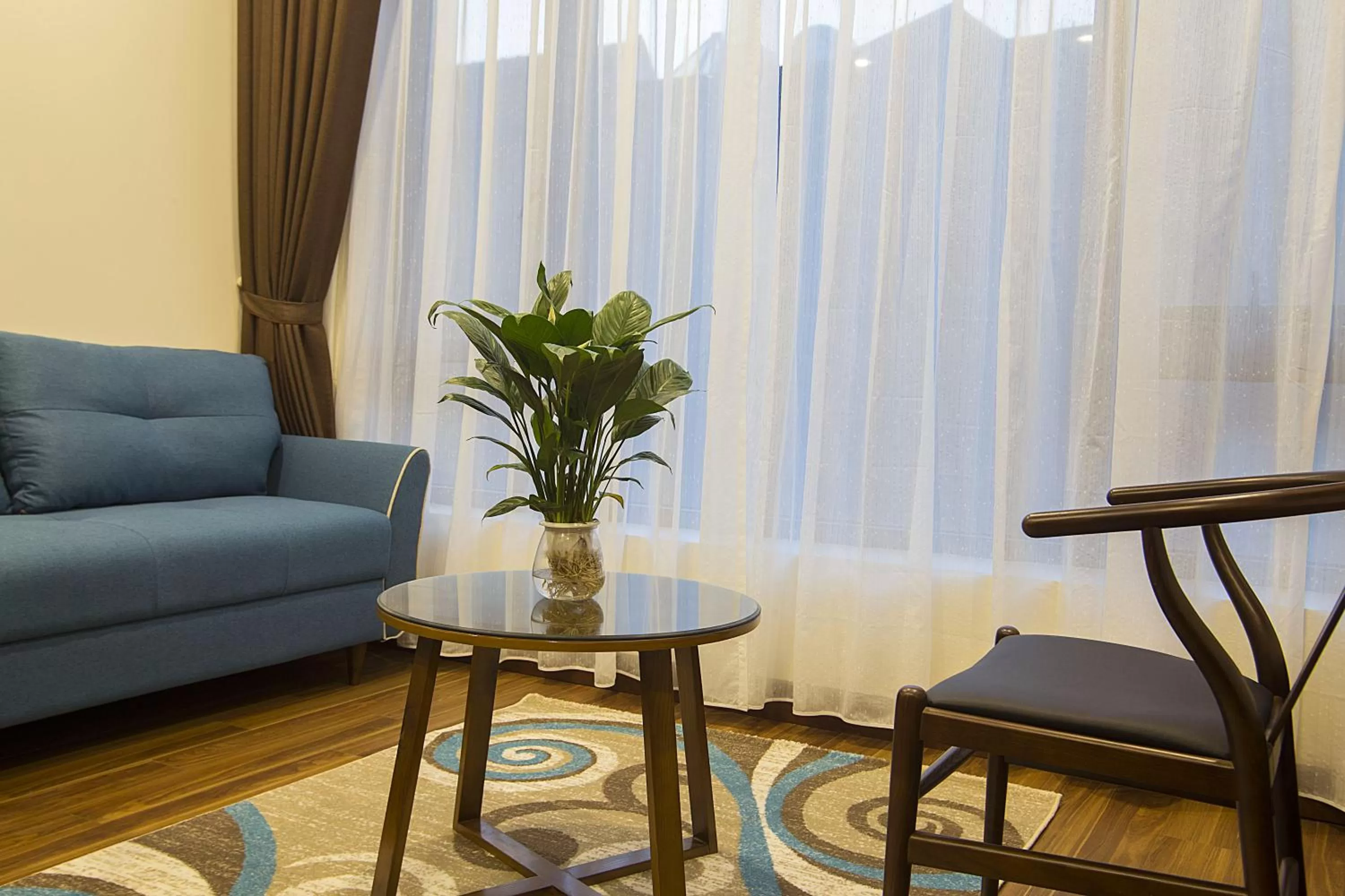 Living room in Newsky Serviced Apartment