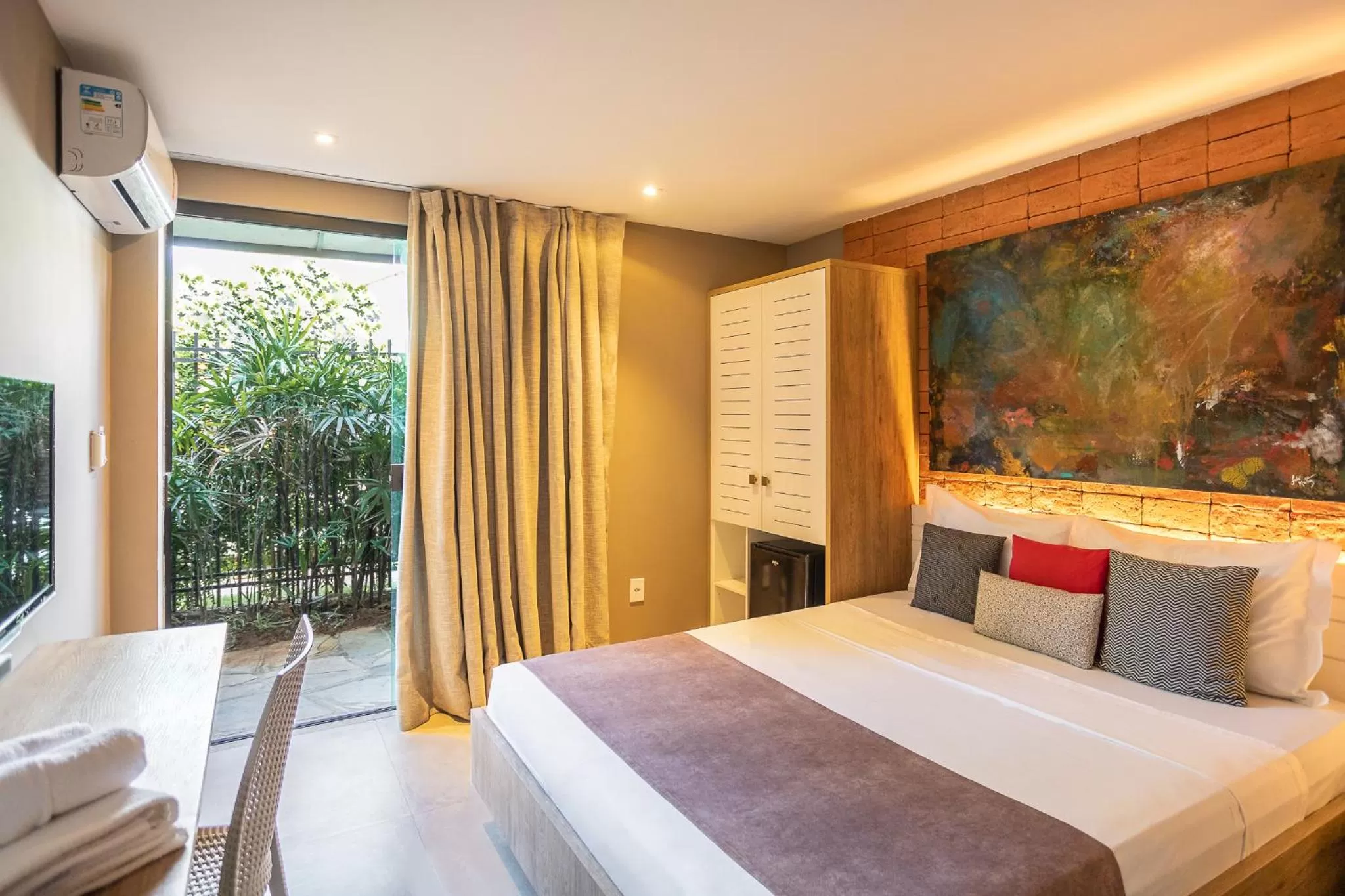 Bed in Bravo Pousada Design