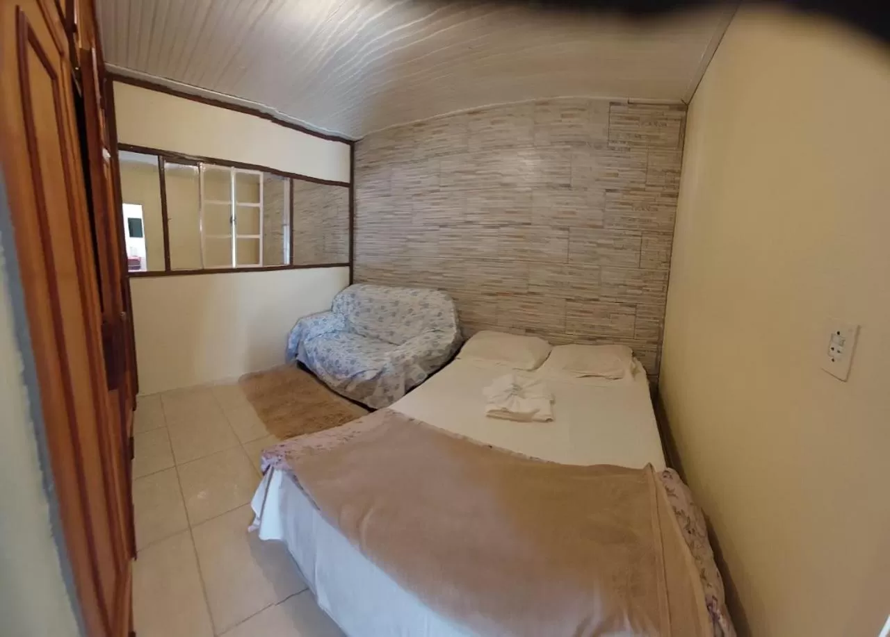 Bed in Pousada Reino Encantado - São Thomé das Letras - Minas Gerais