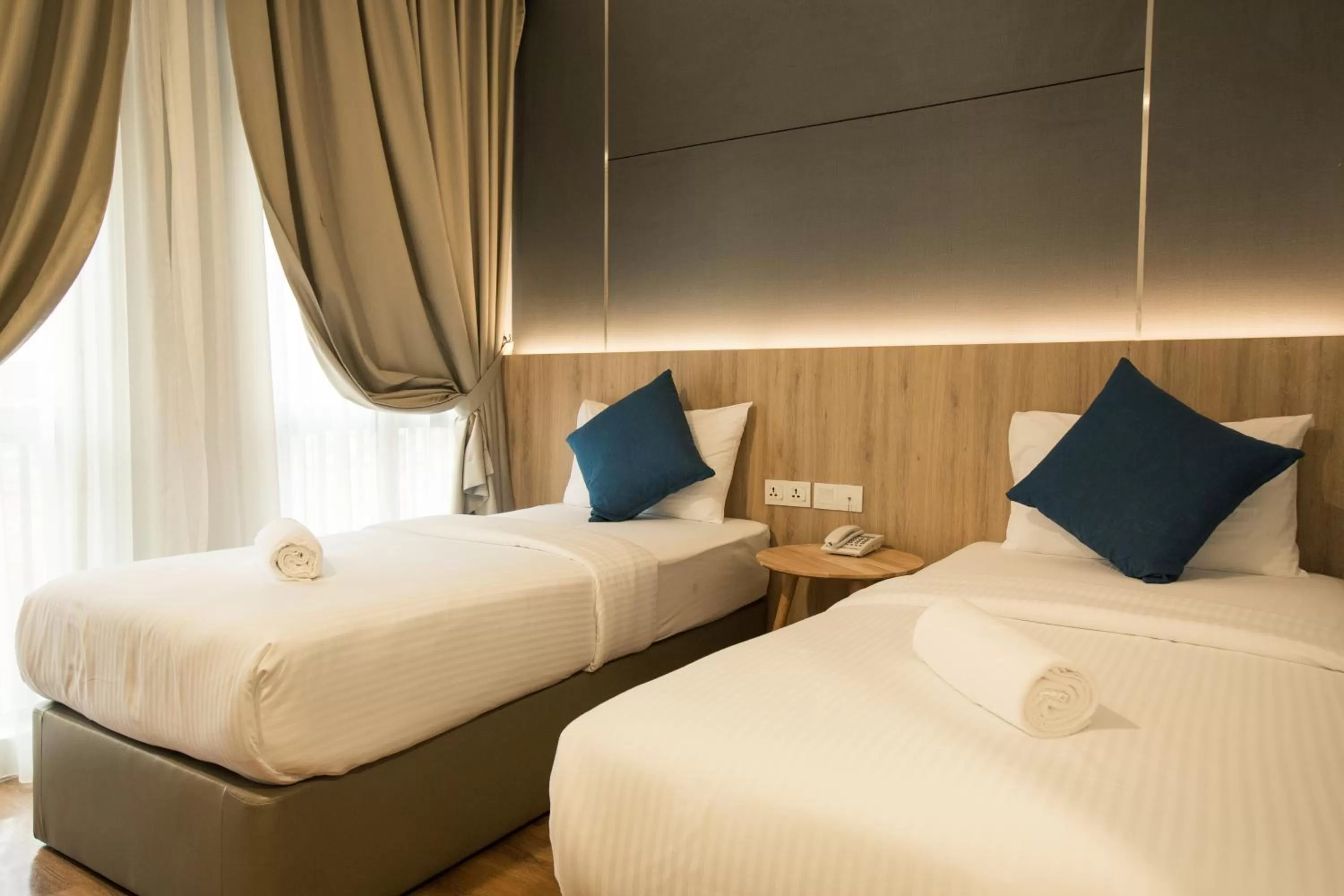 Bed in HOTEL CIQ, JALAN TRUS