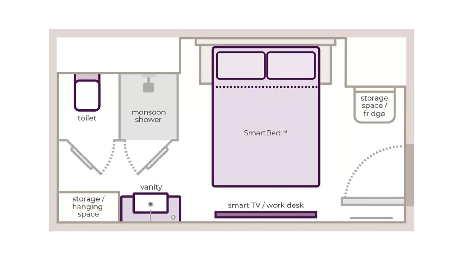 Floor plan in YOTEL Istanbul Airport, City Entrance