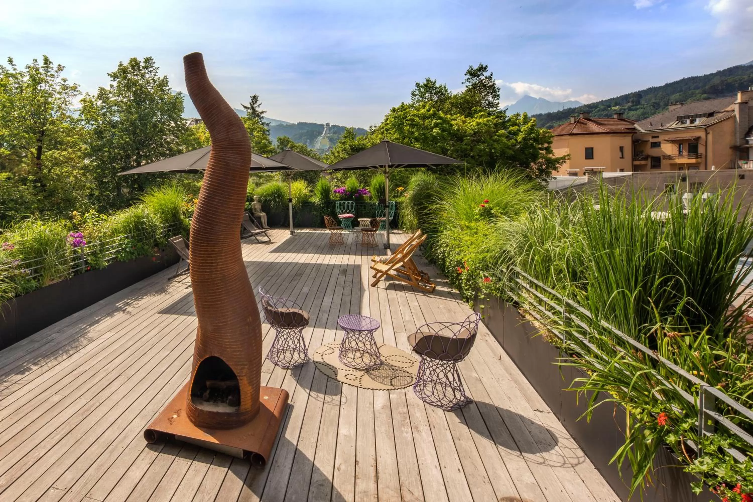 Balcony/Terrace in Nala Individuellhotel