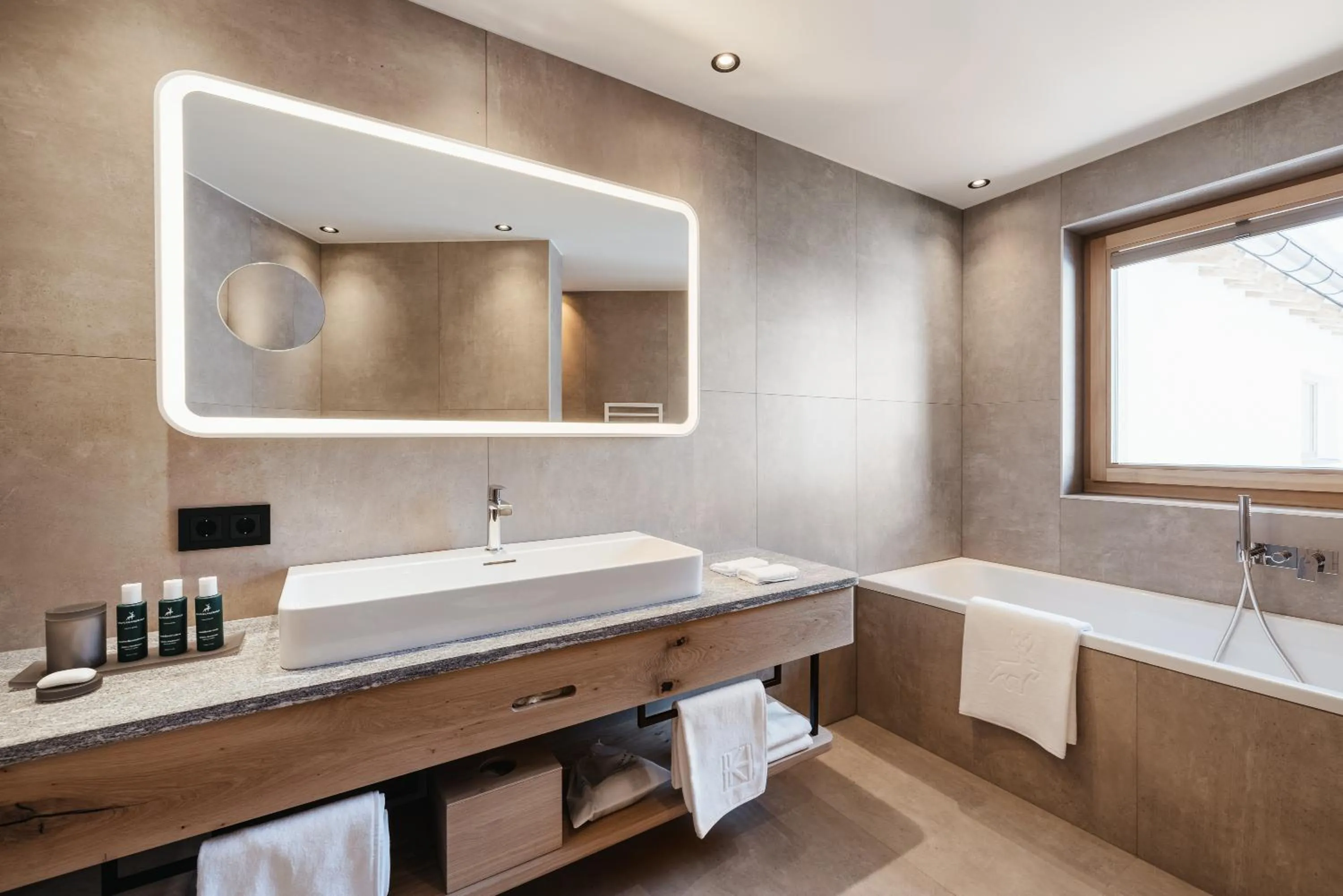 Bathroom in Kolfuschgerhof Mountain Resort