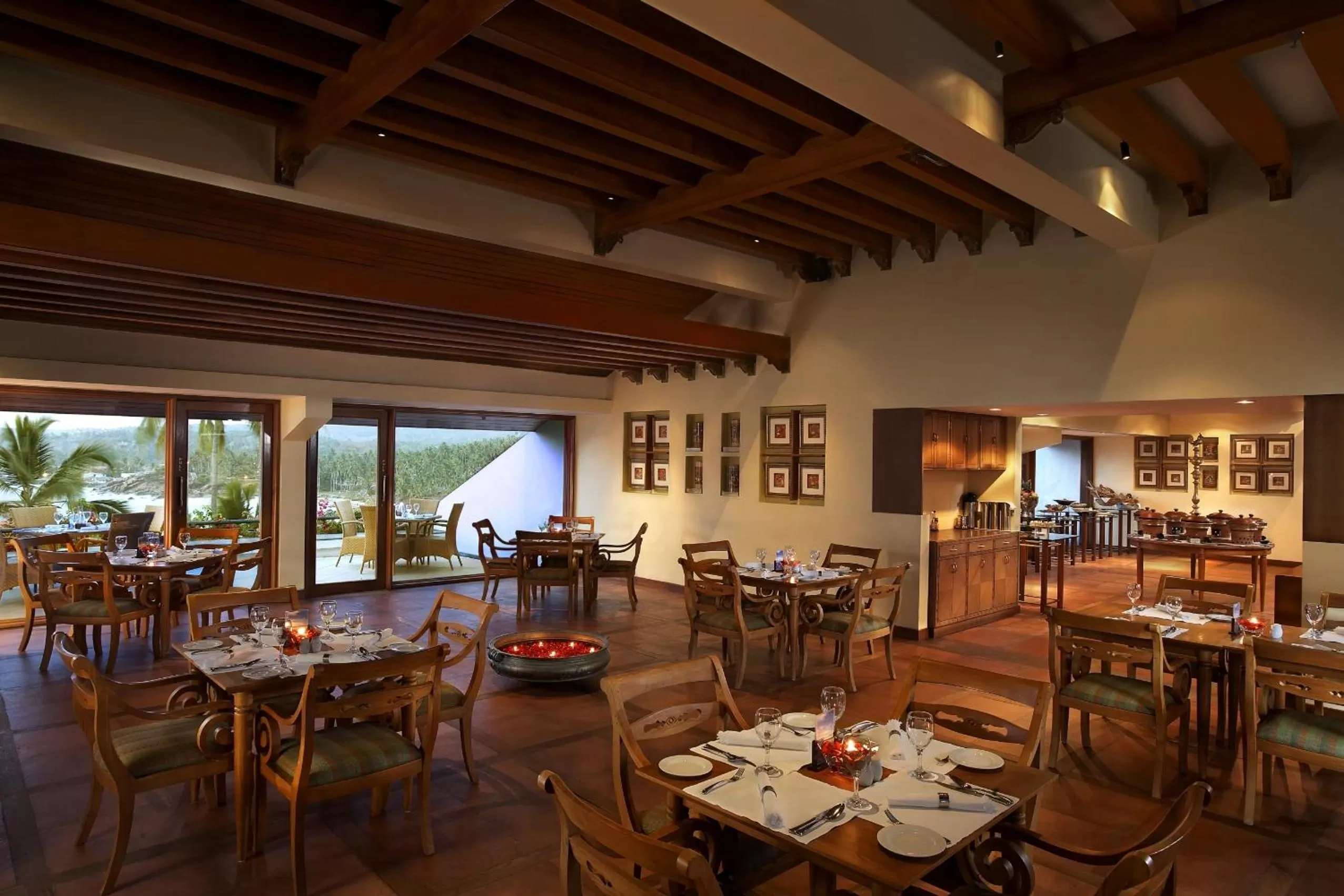 Dining area in The Leela Kovalam, A Raviz Hotel