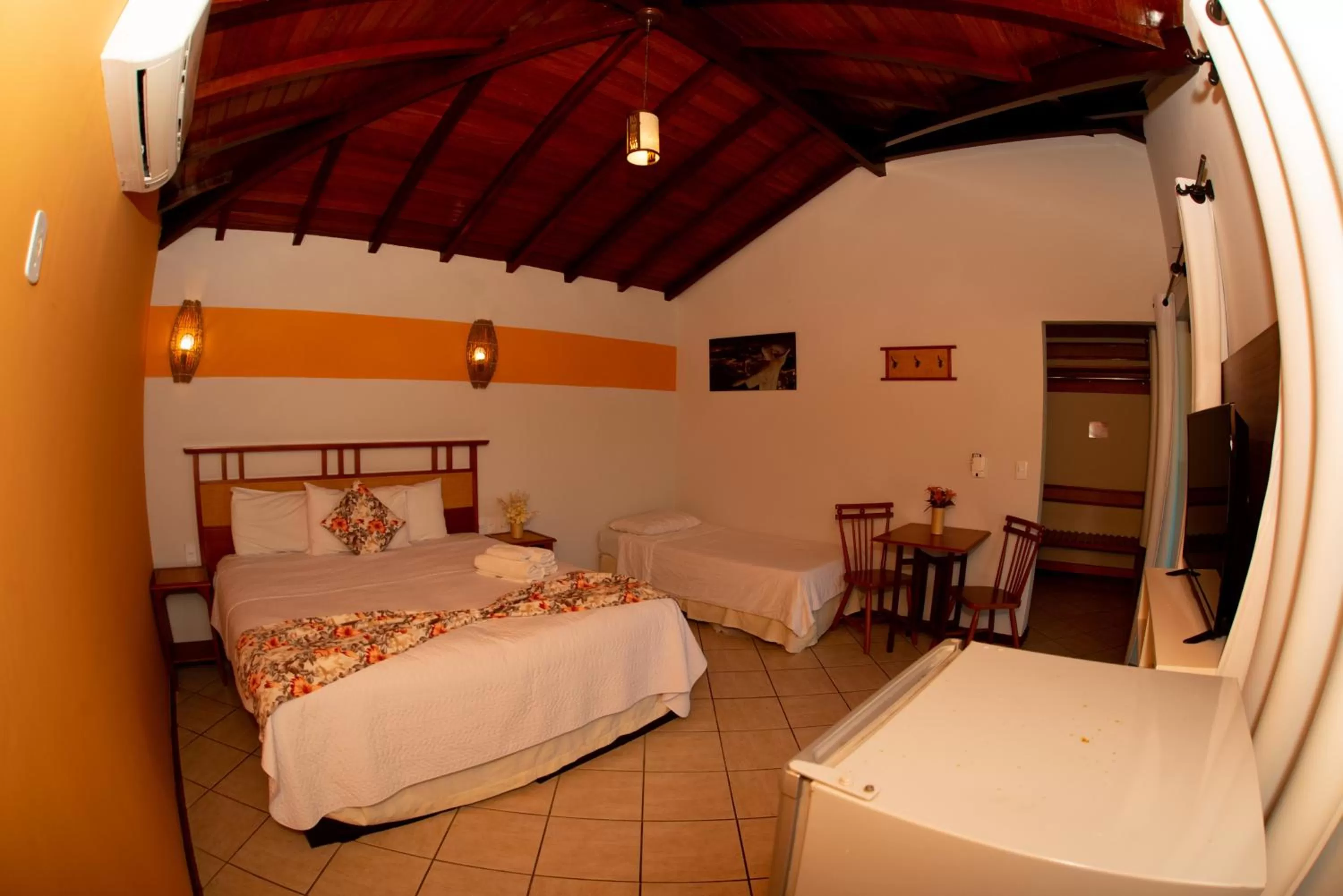 Bed in Pousada dos Guardiões