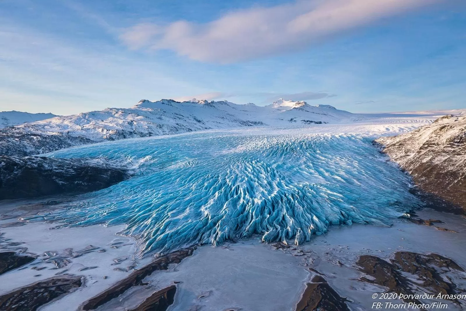 Natural landscape in Guesthouse Dyngja