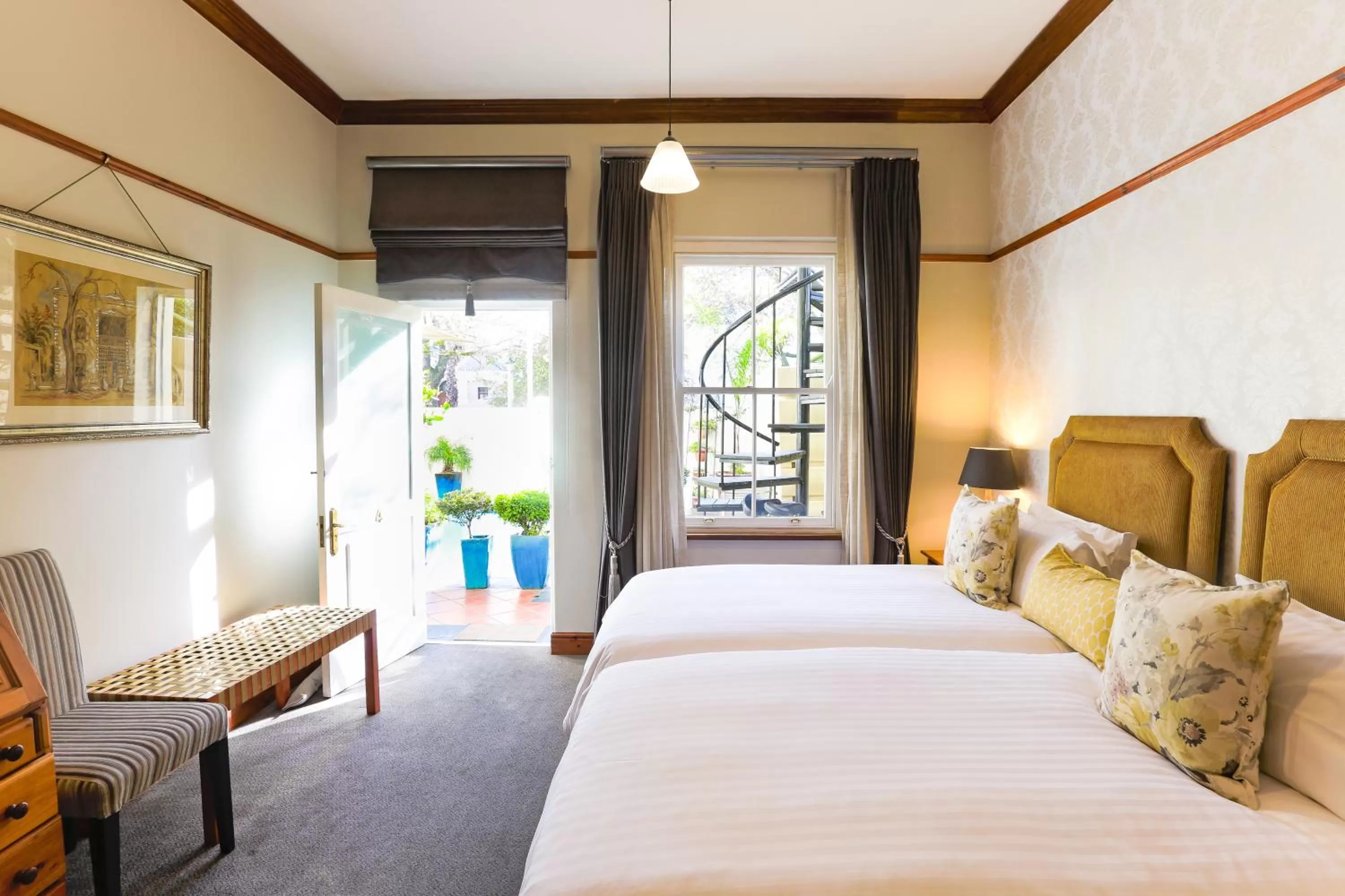 Decorative detail, Bed in Eendracht Hotel