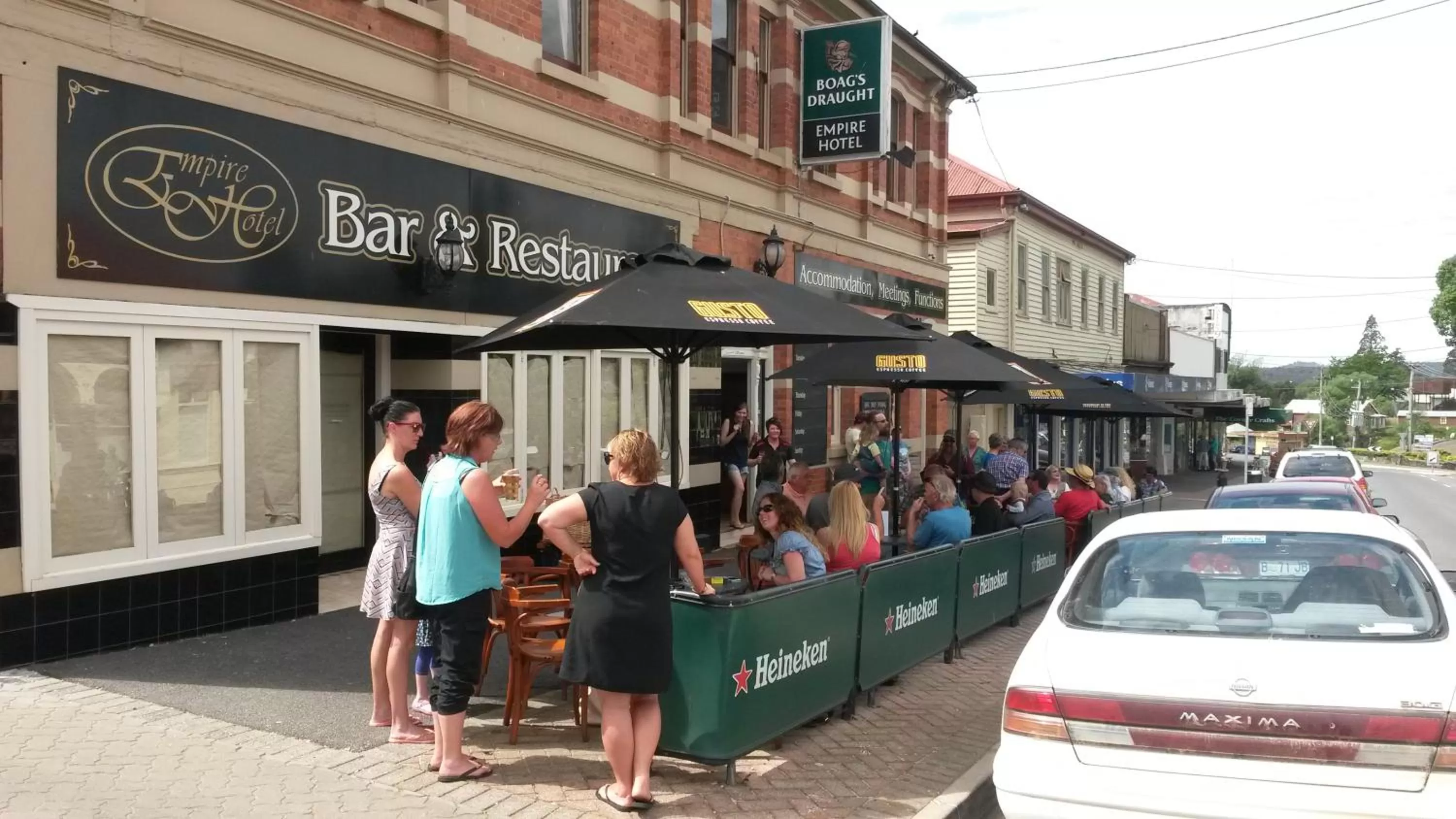 On site in The Empire Hotel Deloraine