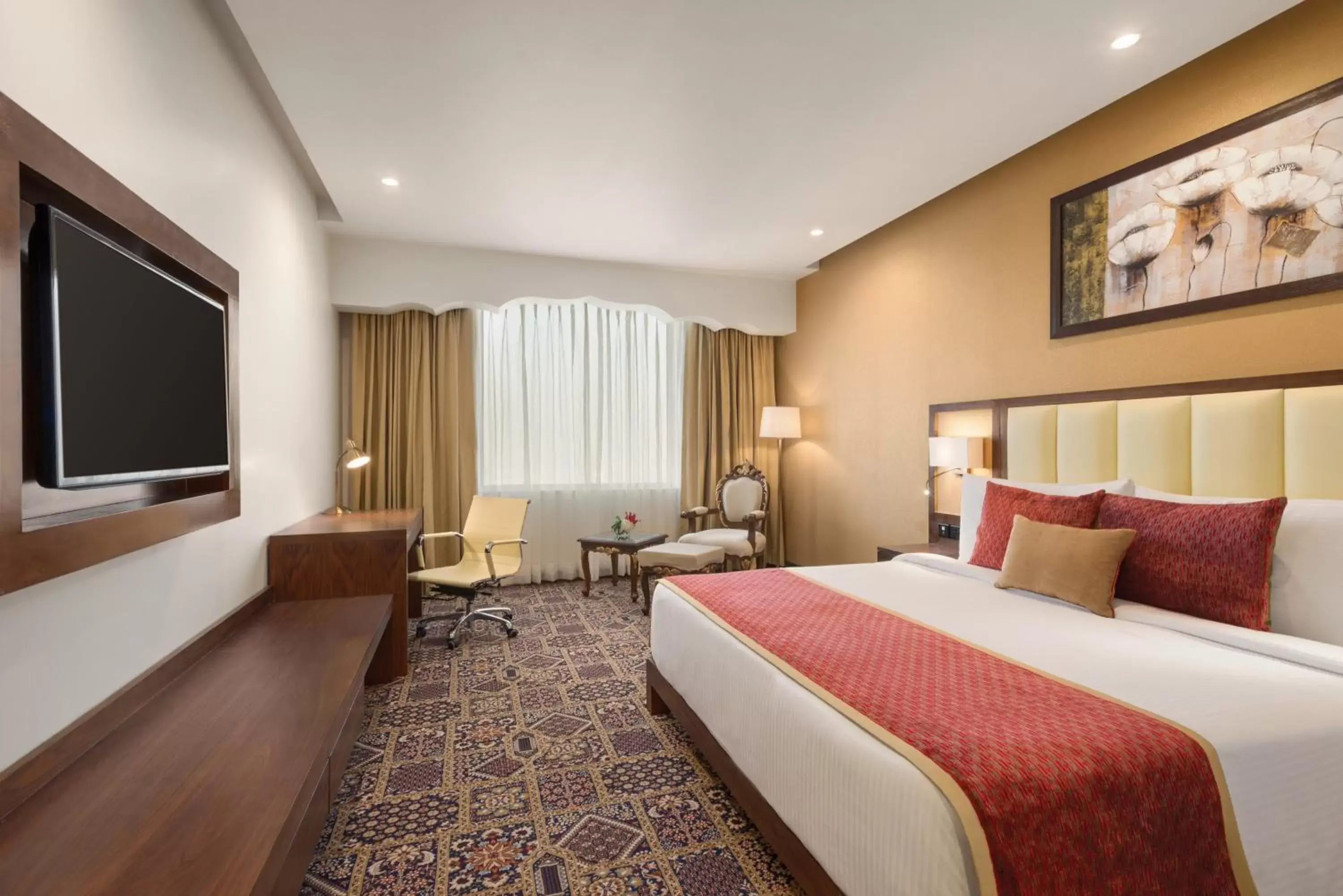 Club King Room - Non-Smoking (Complimentary 12% discount on food & soft beverages, spa and laundry) in Ramada Plaza By Wyndham Agra Club King Room - Non-Smoking (Complimentary 12% discount on food & soft beverages, spa and laundry) in Ramada Plaza By Wyndham Agra