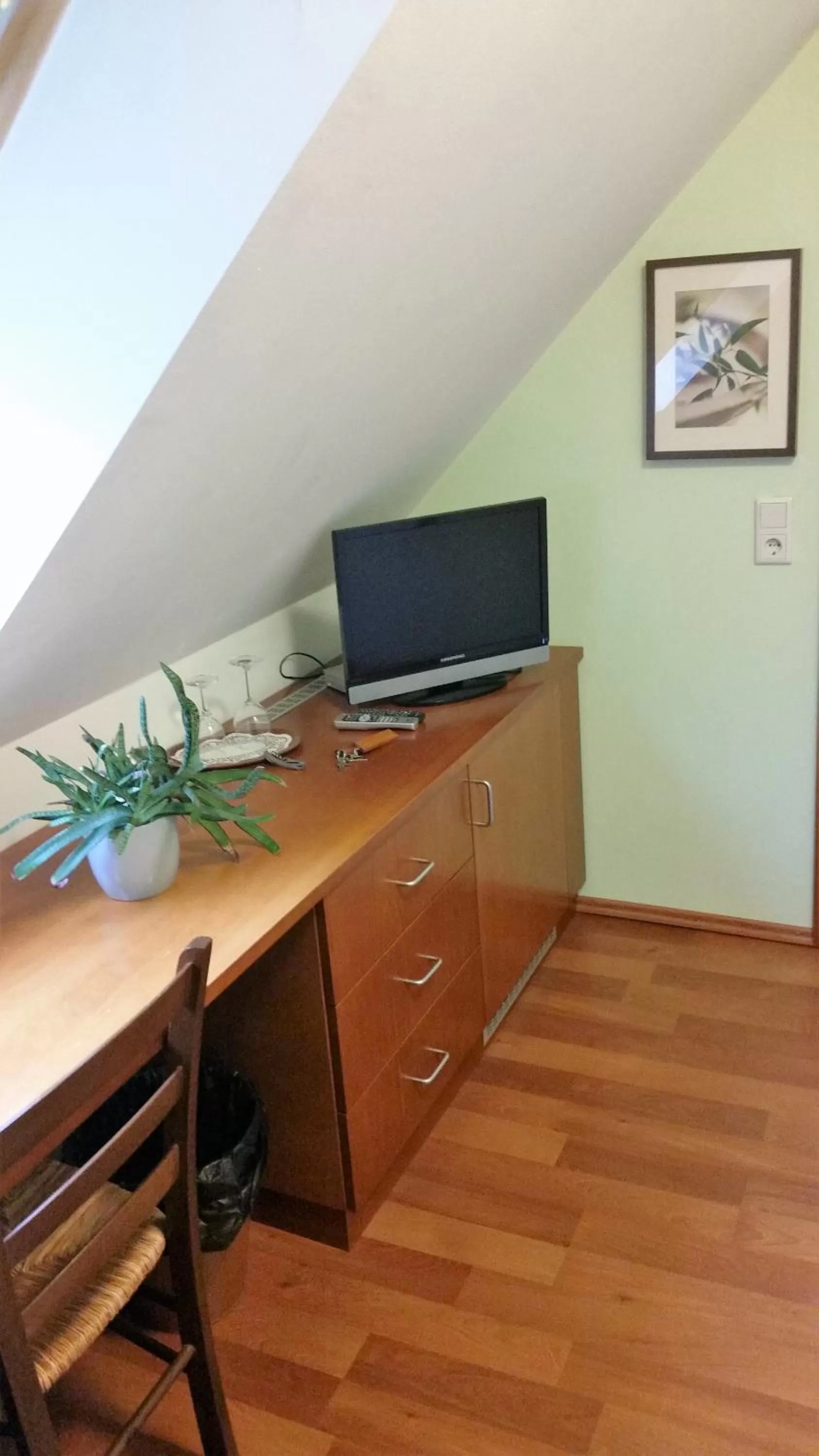 TV/Entertainment Center in Ellenbergs Restaurant & Hotel