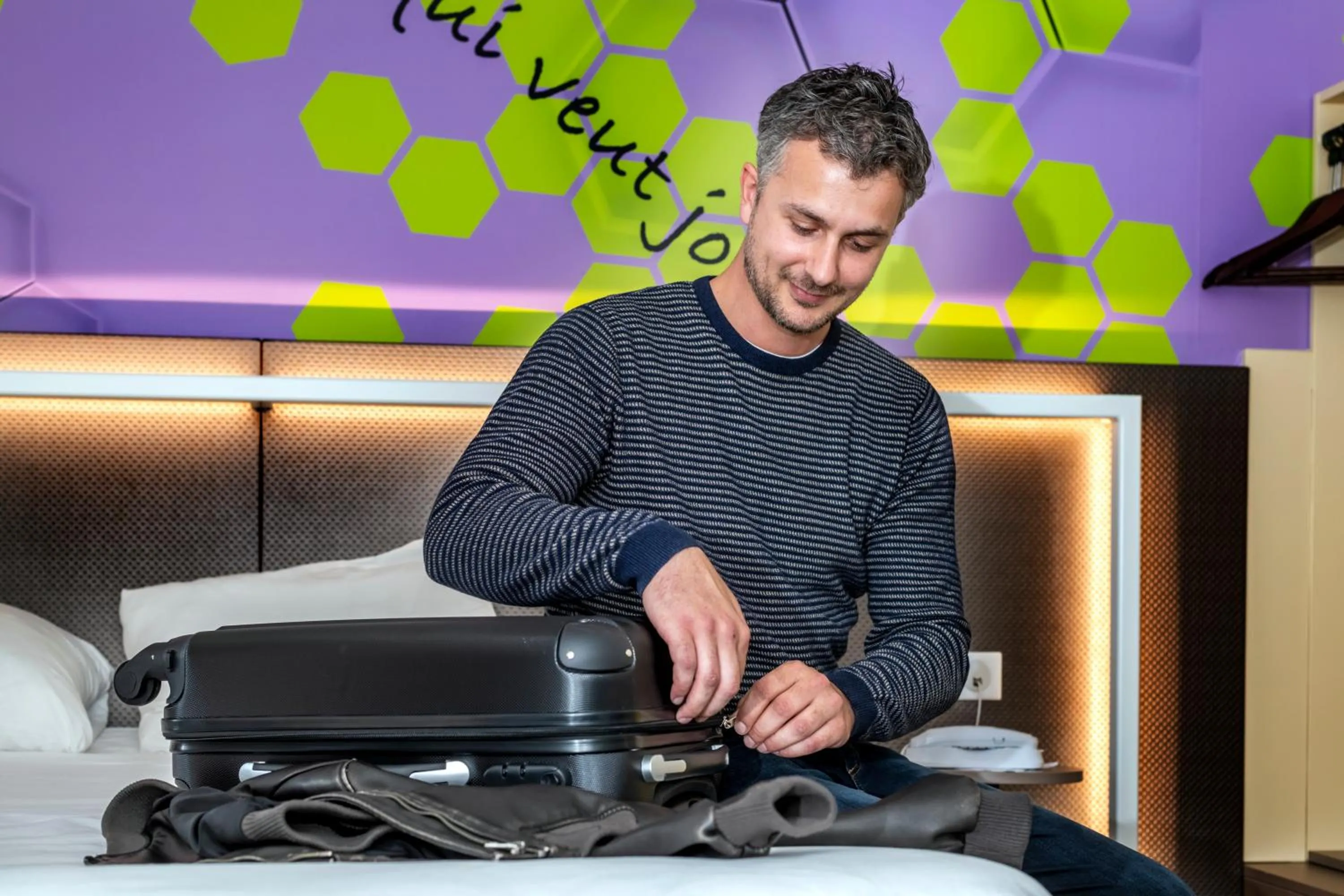 Bed in ibis Styles Strasbourg Stade de la Meinau