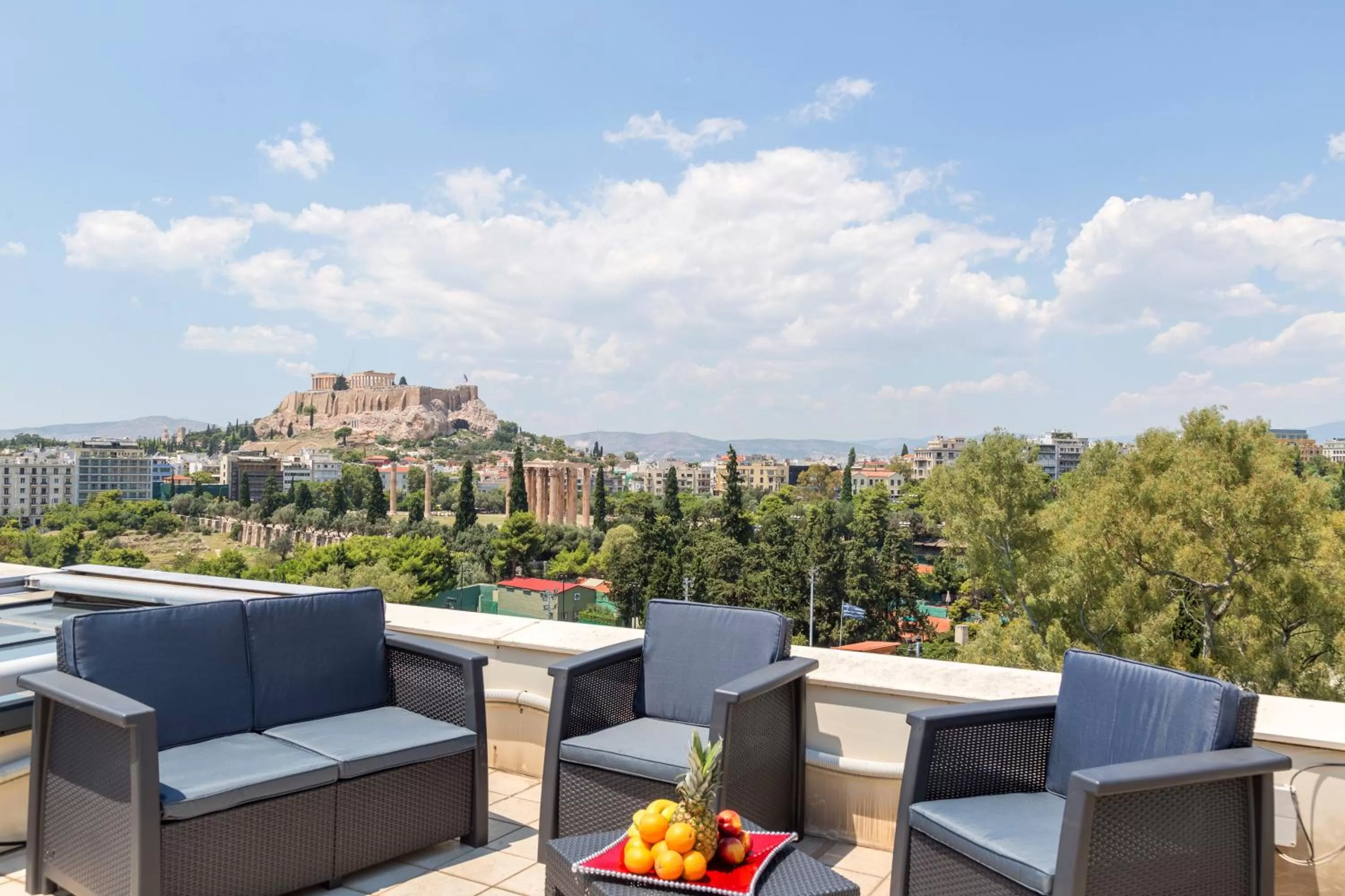 Balcony/Terrace in Arditou Akropolis Apartments-Suites