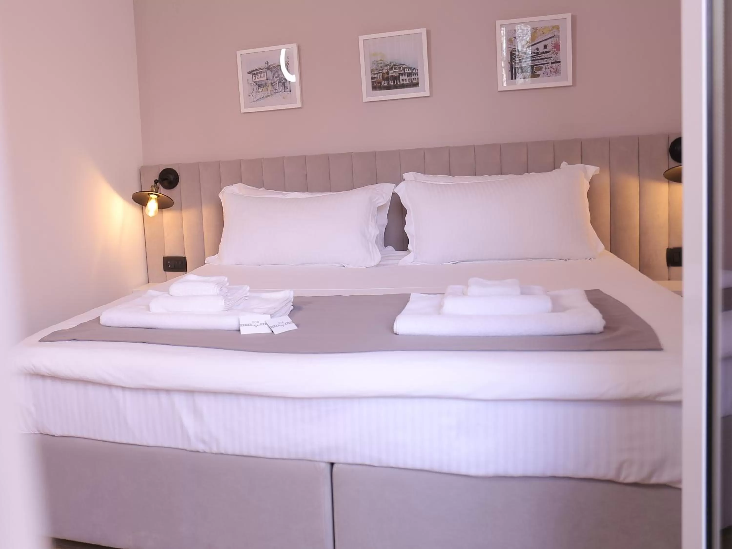 Bed in Oda Hotel Tirana