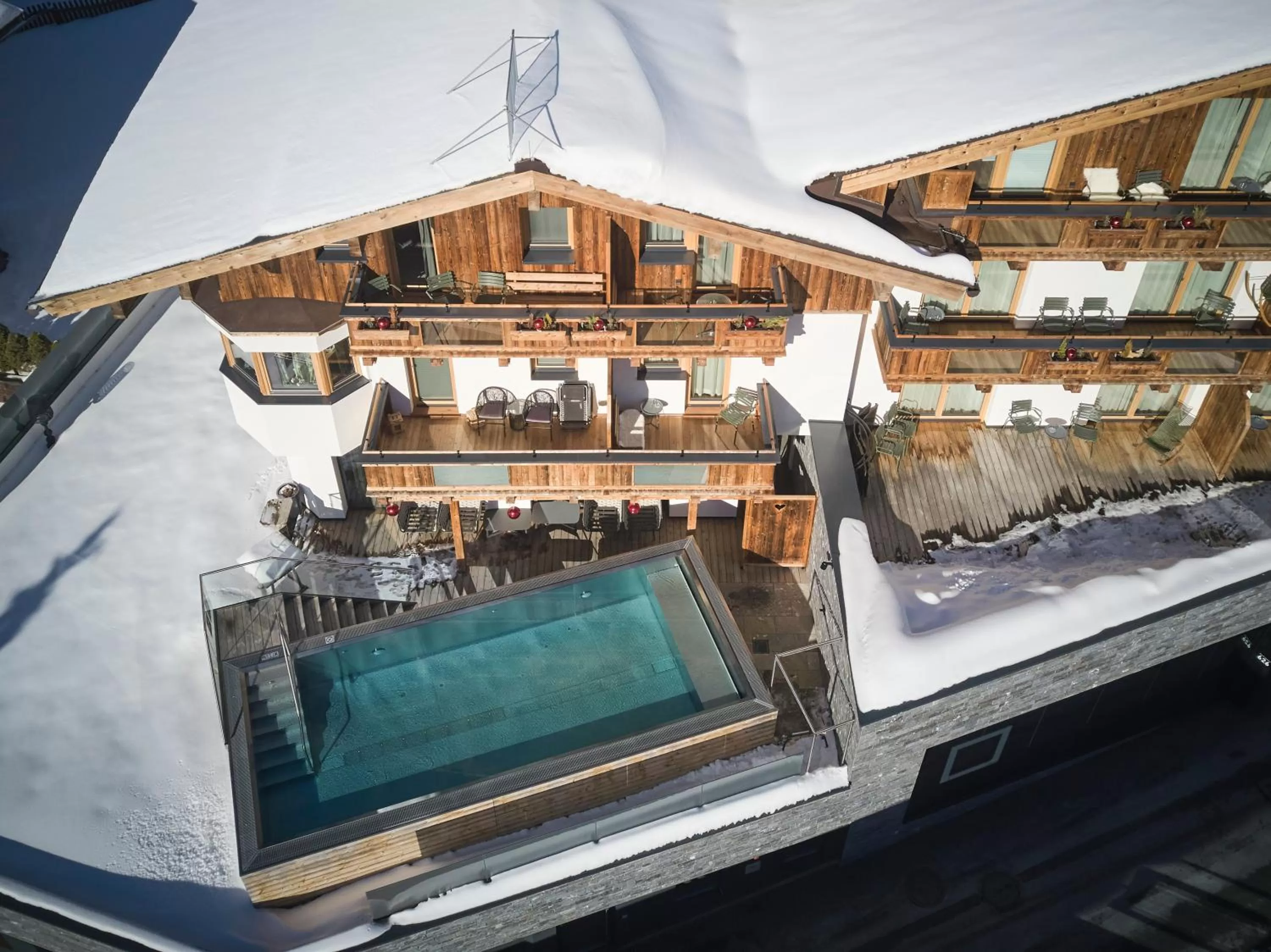 Swimming pool in Hotel Astrid - Ski In - Ski Out