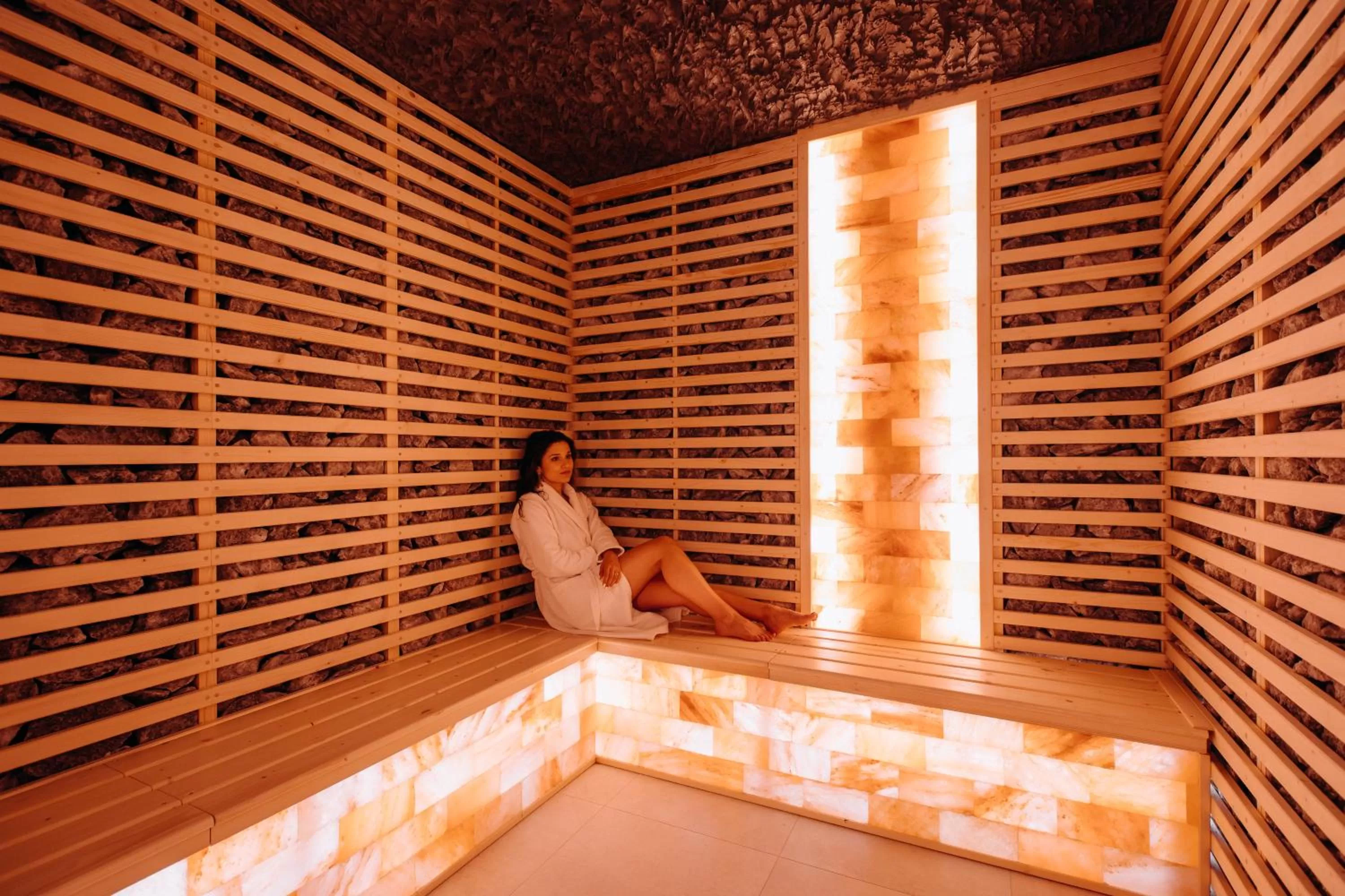 Sauna in HOTEL CRYSTAL WELLNESS & SPA superior