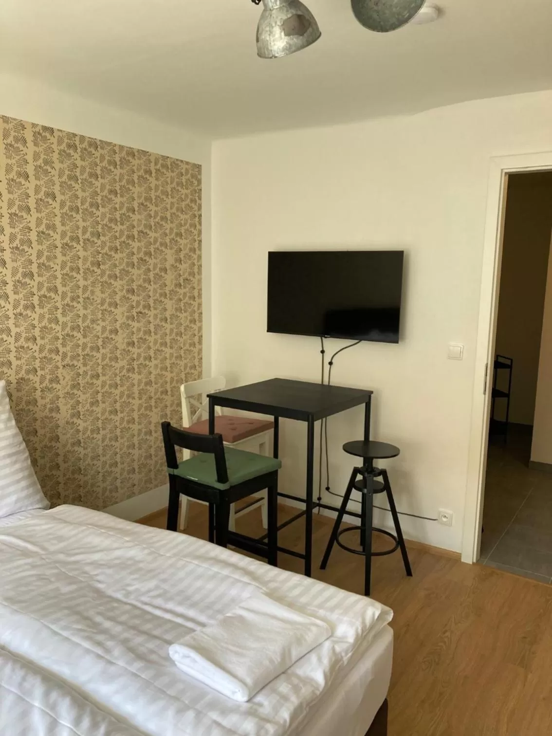 Bed in Žižkov tower suites