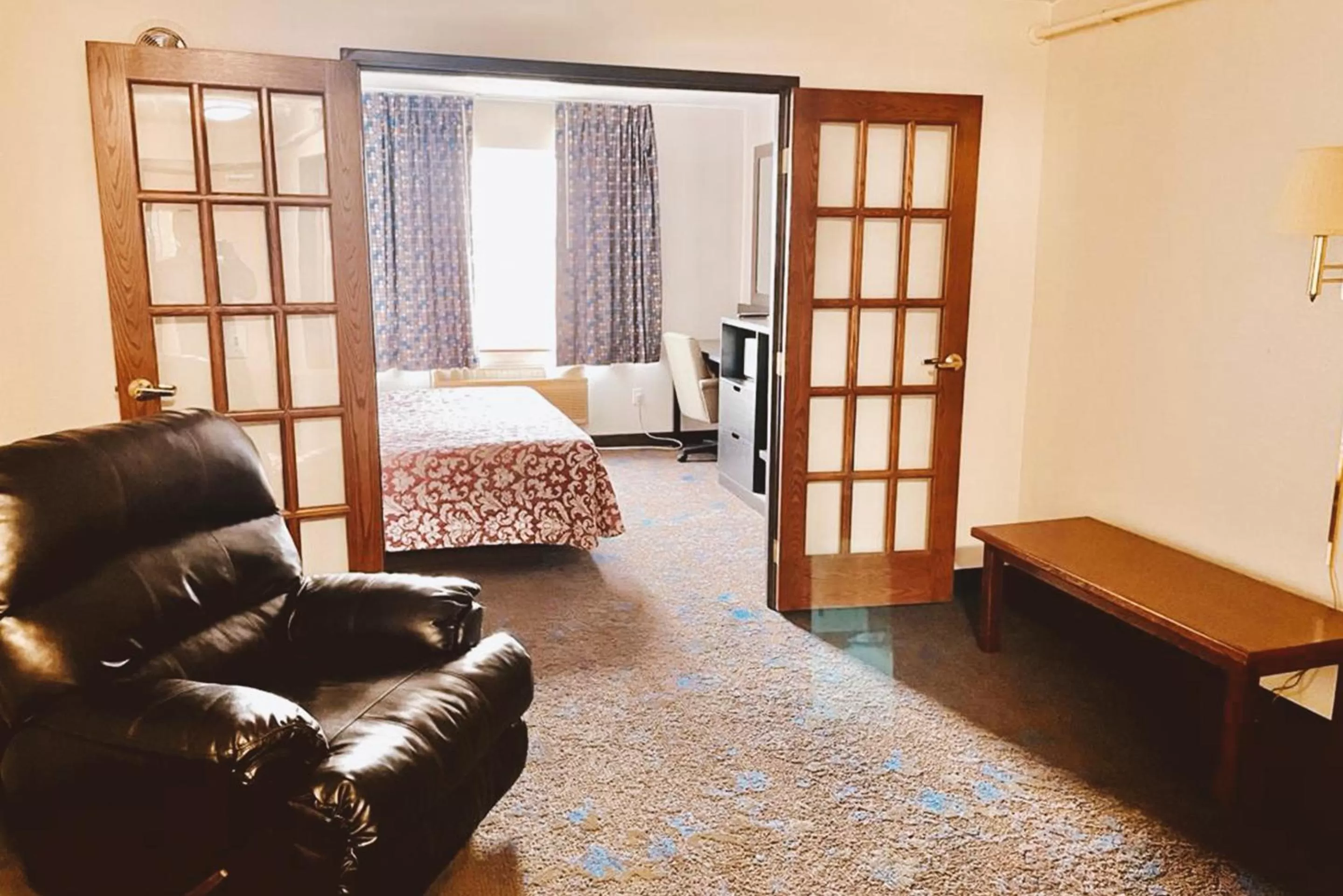 View (from property/room), Bed in Coratel Inn & Suites by Jasper Northfield