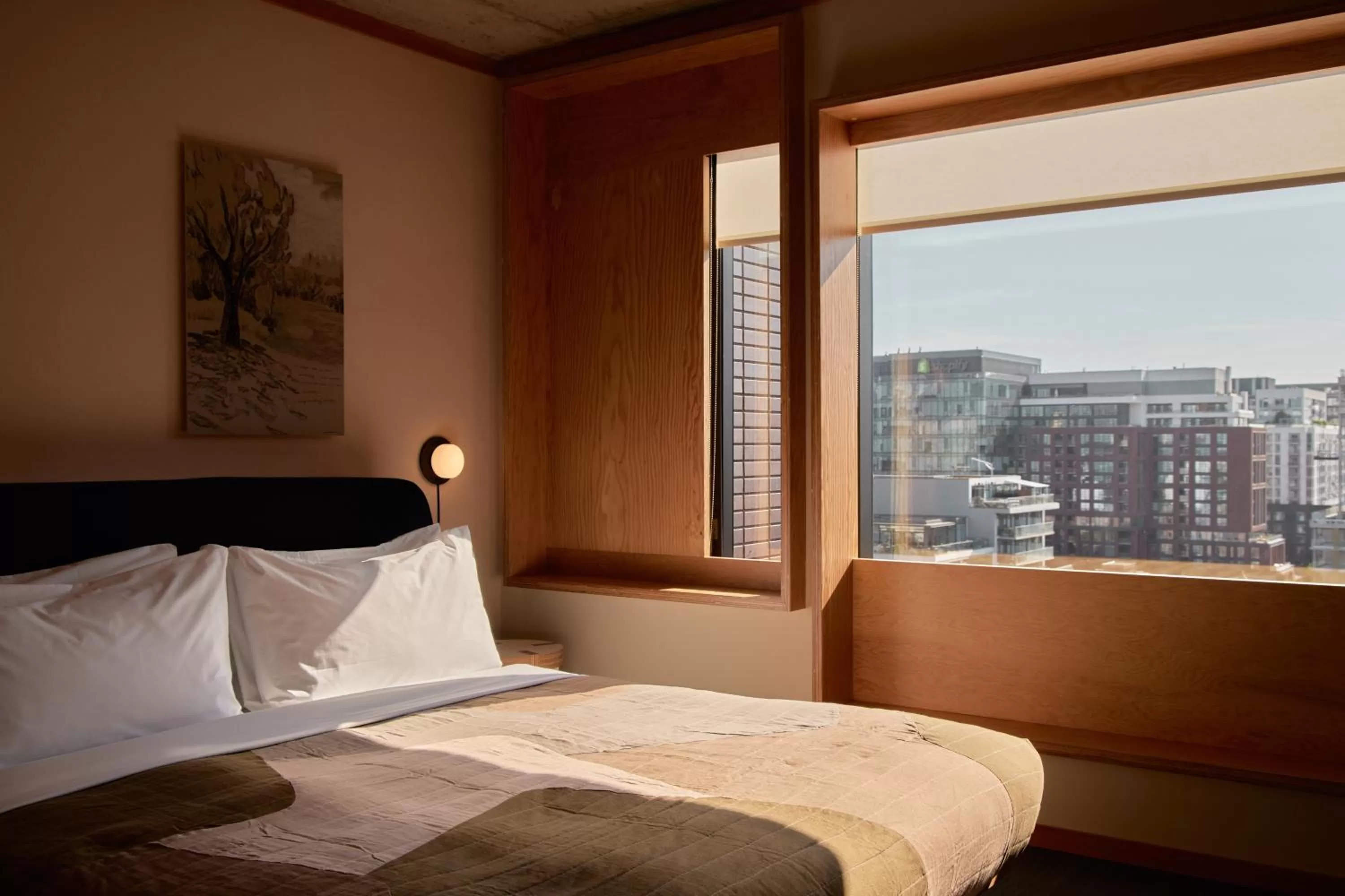 Bed in Ace Hotel Toronto