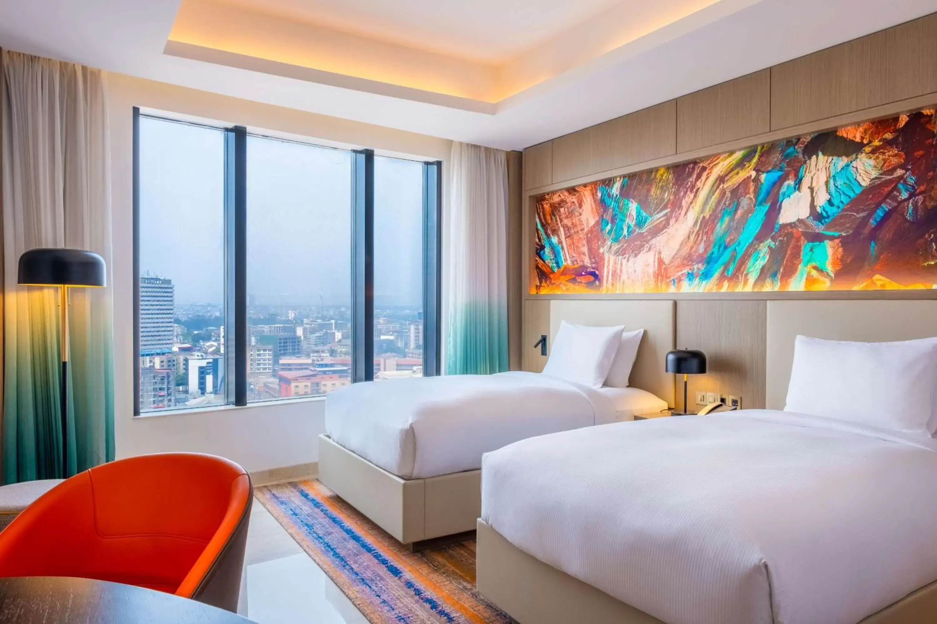 Executive Double Room with Two Double Beds in Hilton Kinshasa Executive Double Room with Two Double Beds in Hilton Kinshasa