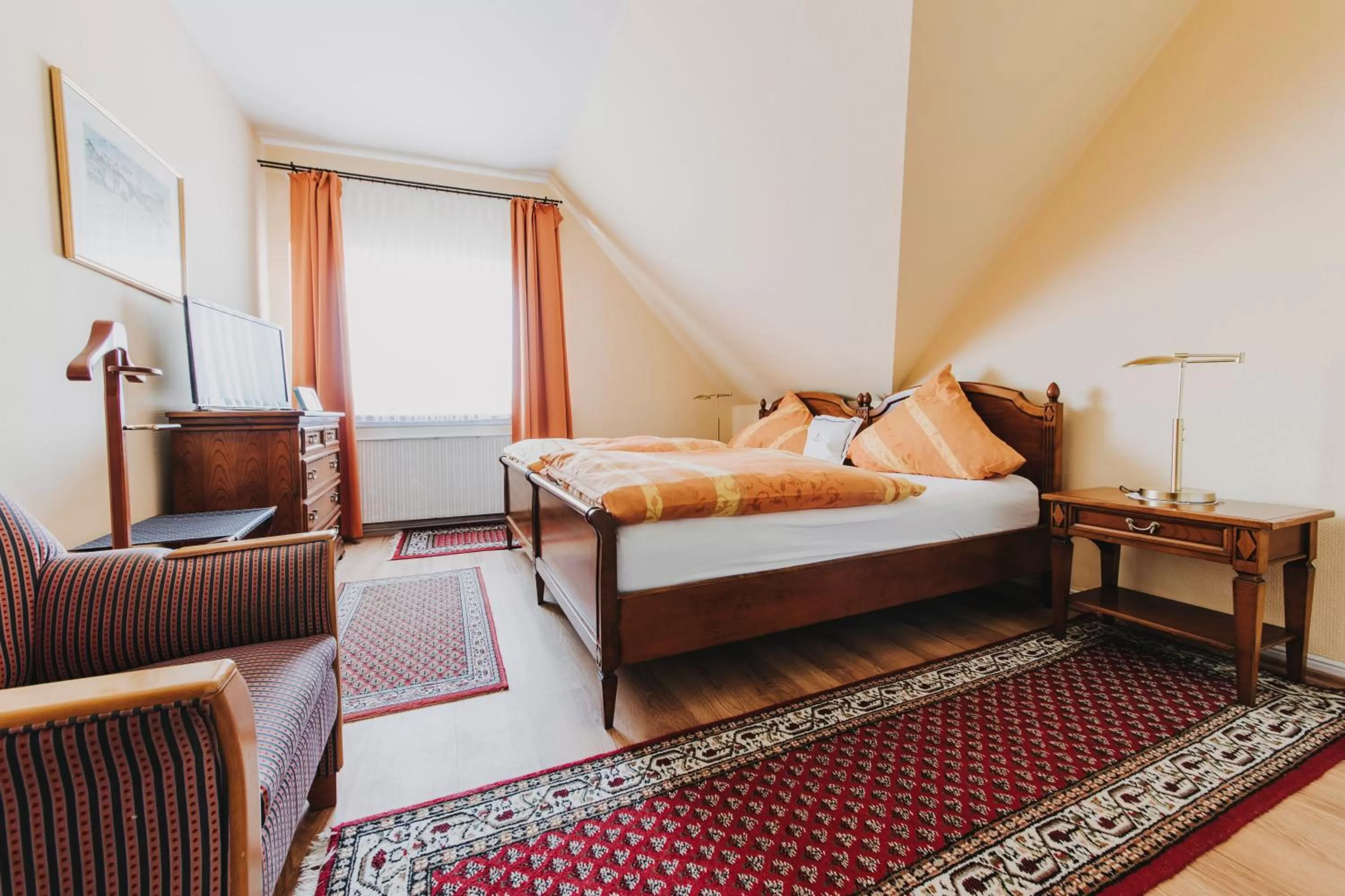 Bedroom, Bed in Hotel Spöttel