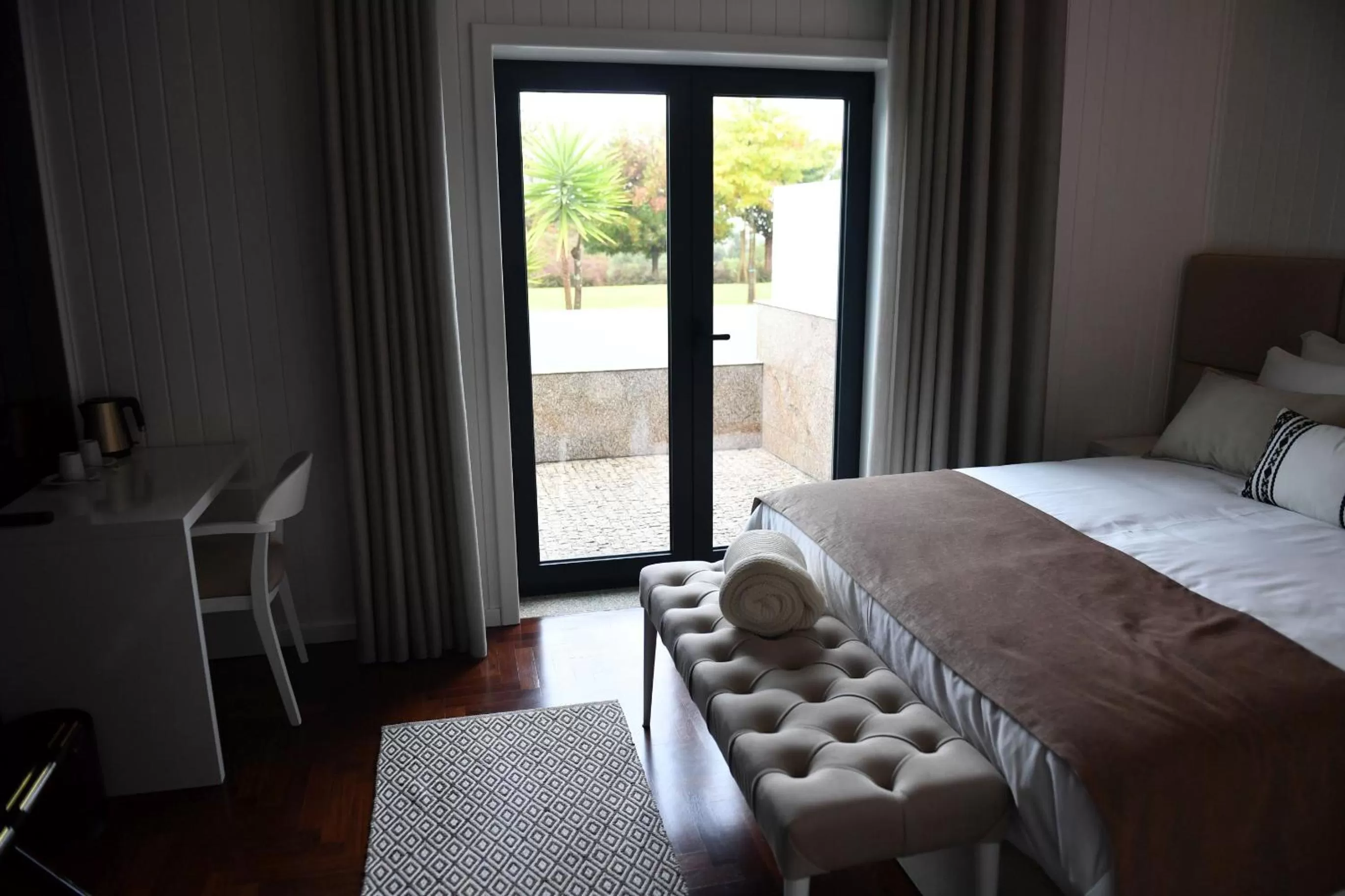 Balcony/Terrace, Bed in Casa das Carpas