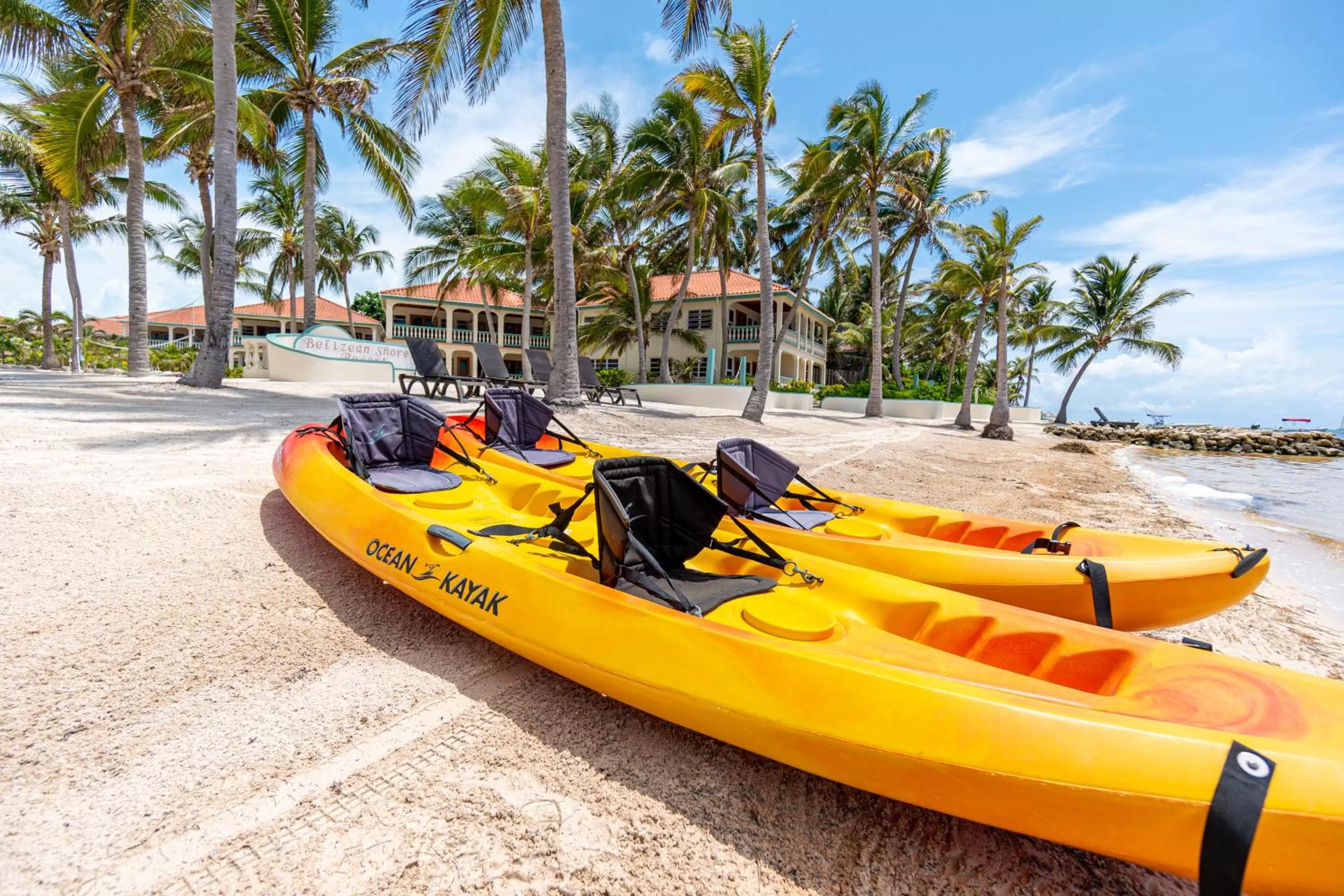 Canoeing in Belizean Shores Resort