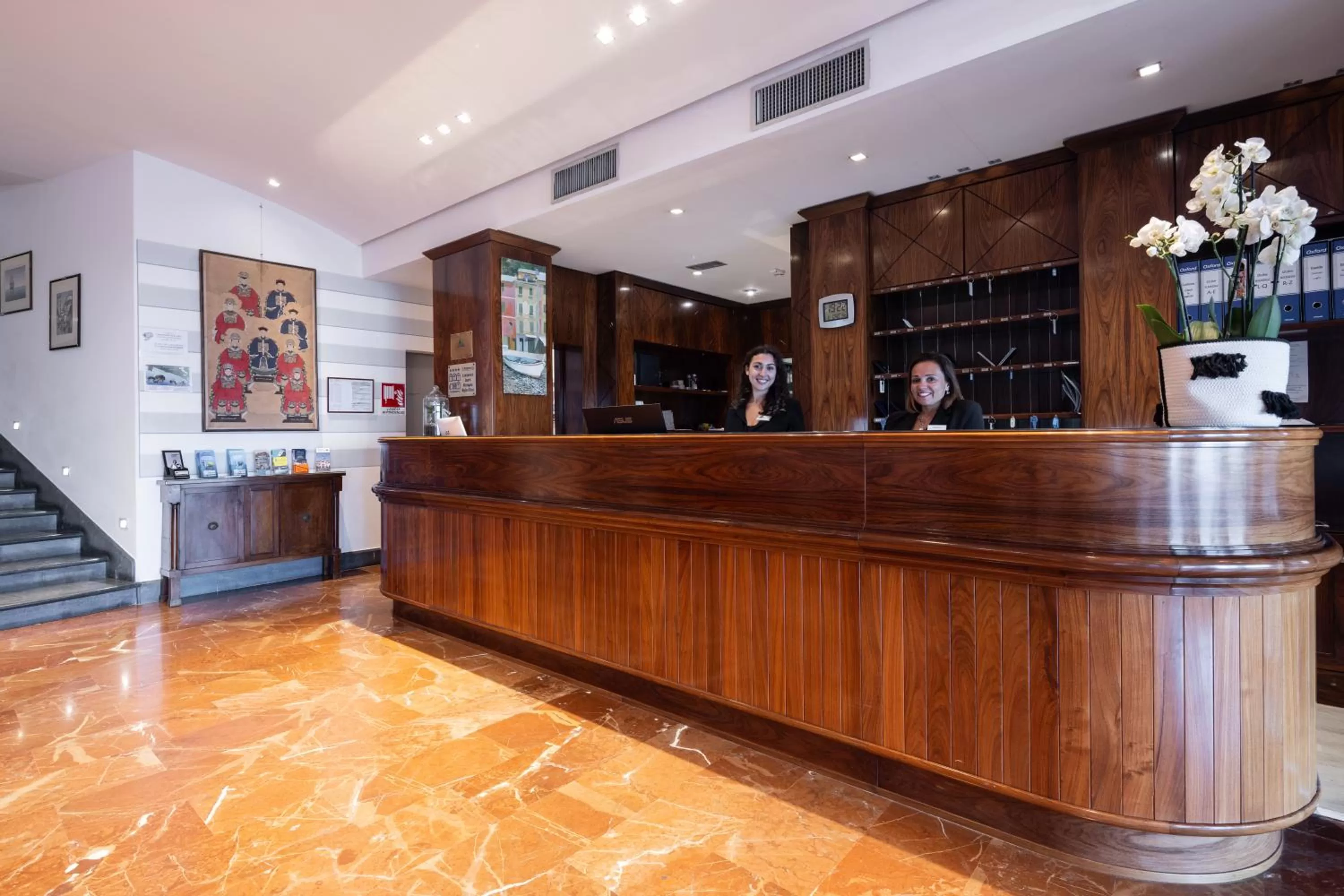 Lobby or reception in Hotel Laurin