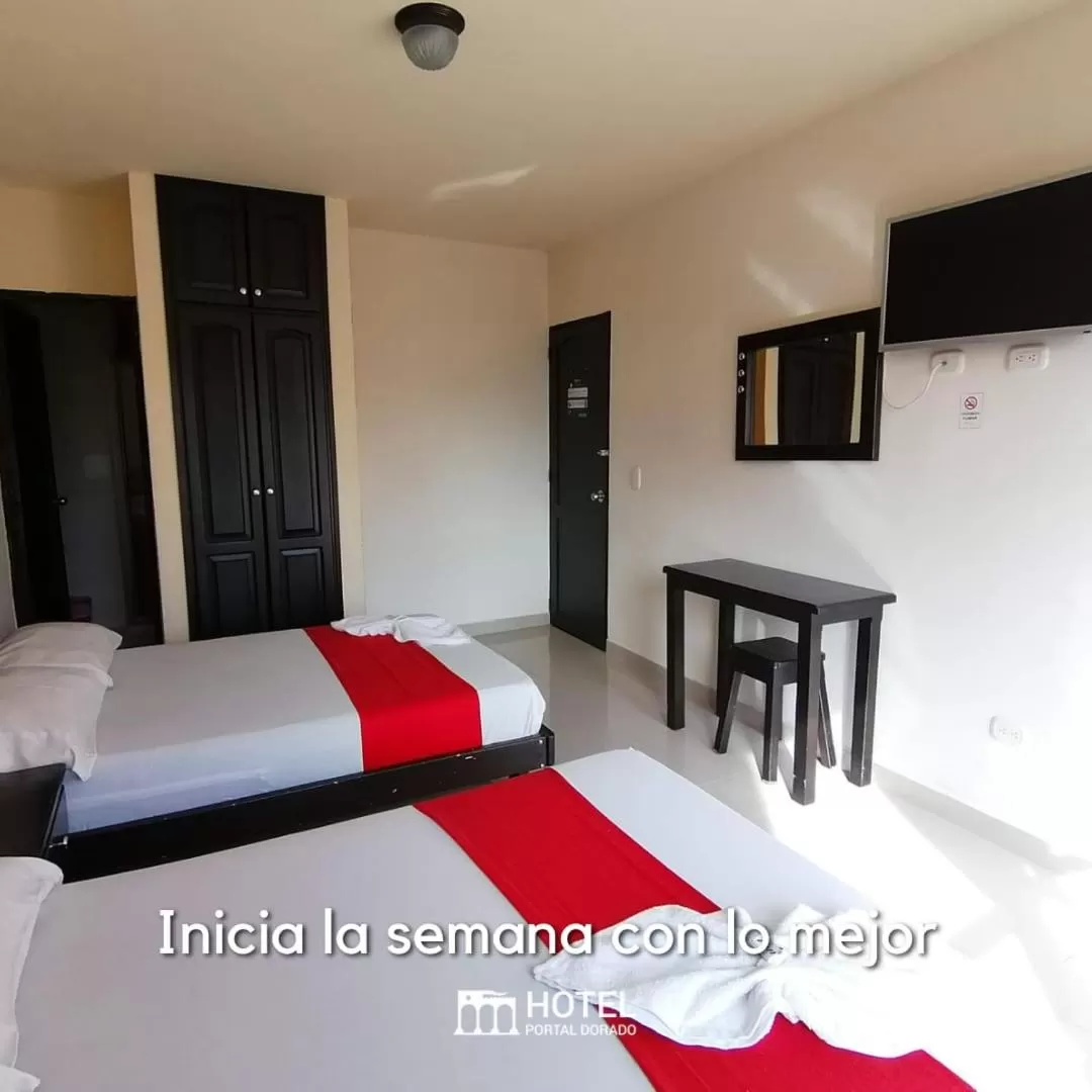 Bed in Hotel Portal Dorado