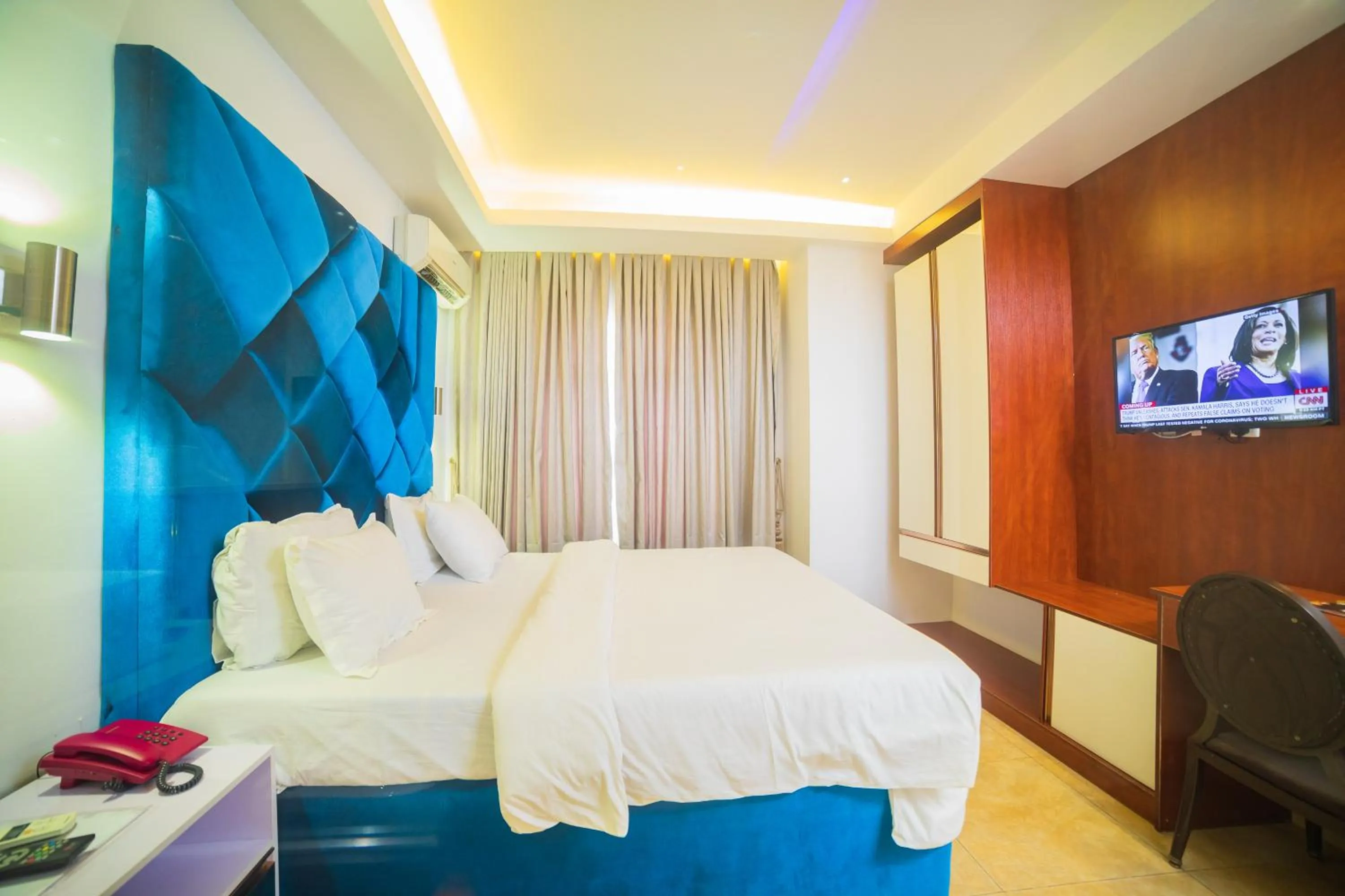 Bedroom, Bed in The Grosvenor Suites Gwarinpa Abuja