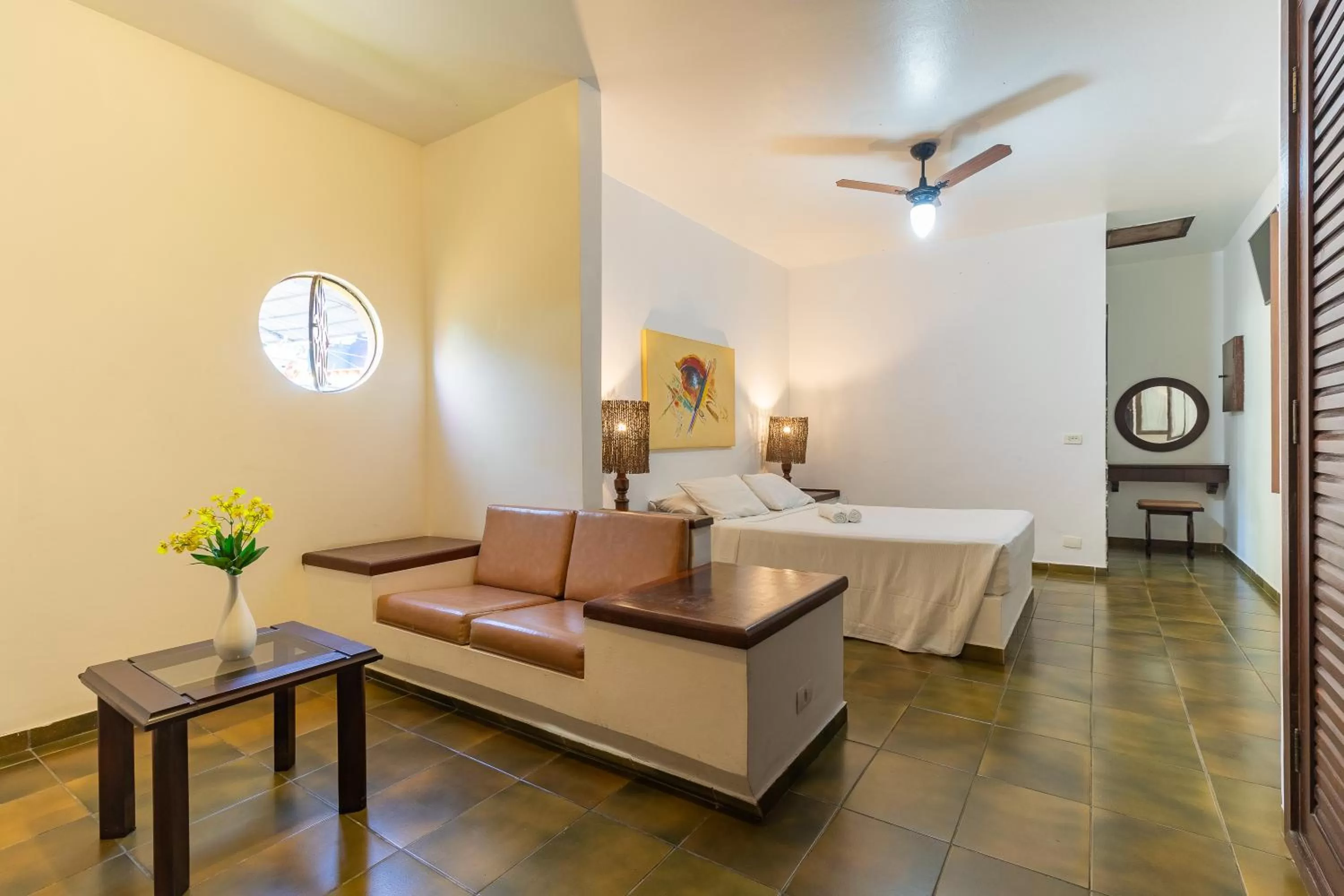 Bed in Pousada Casa Amarela