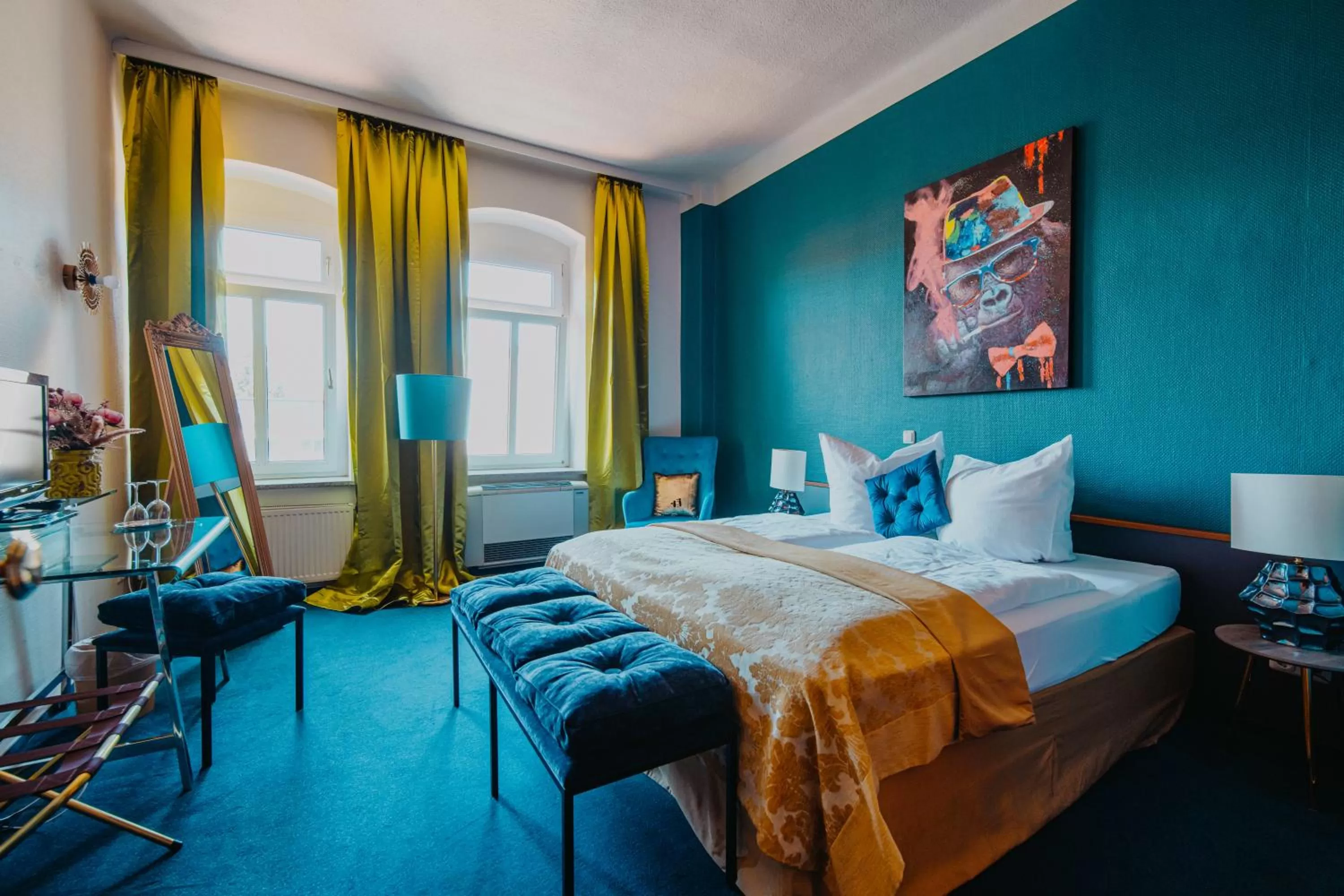 Bed in Boutique Hotel Rothenburger Hof