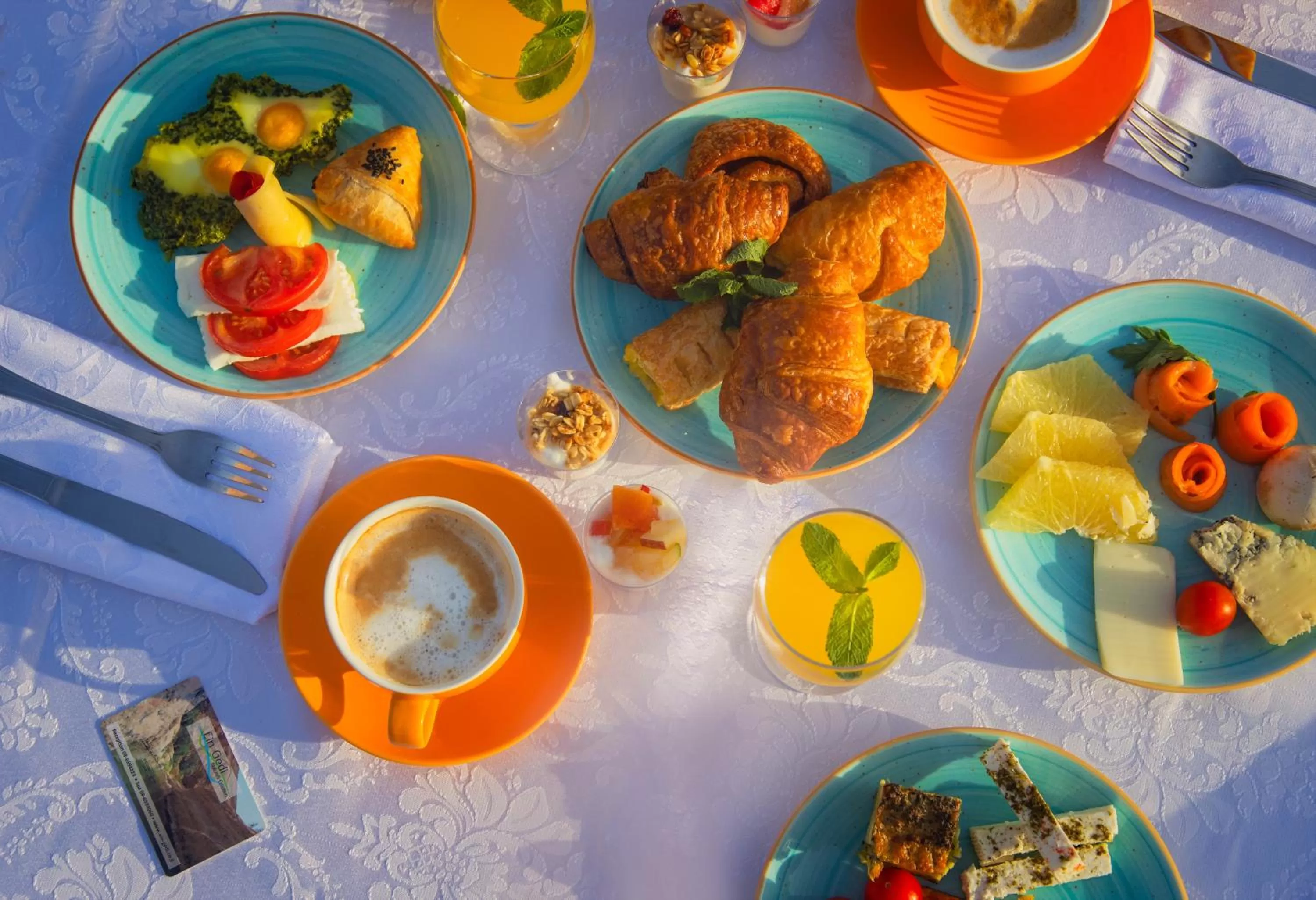 Breakfast in Ein Gedi Kibbutz Hotel