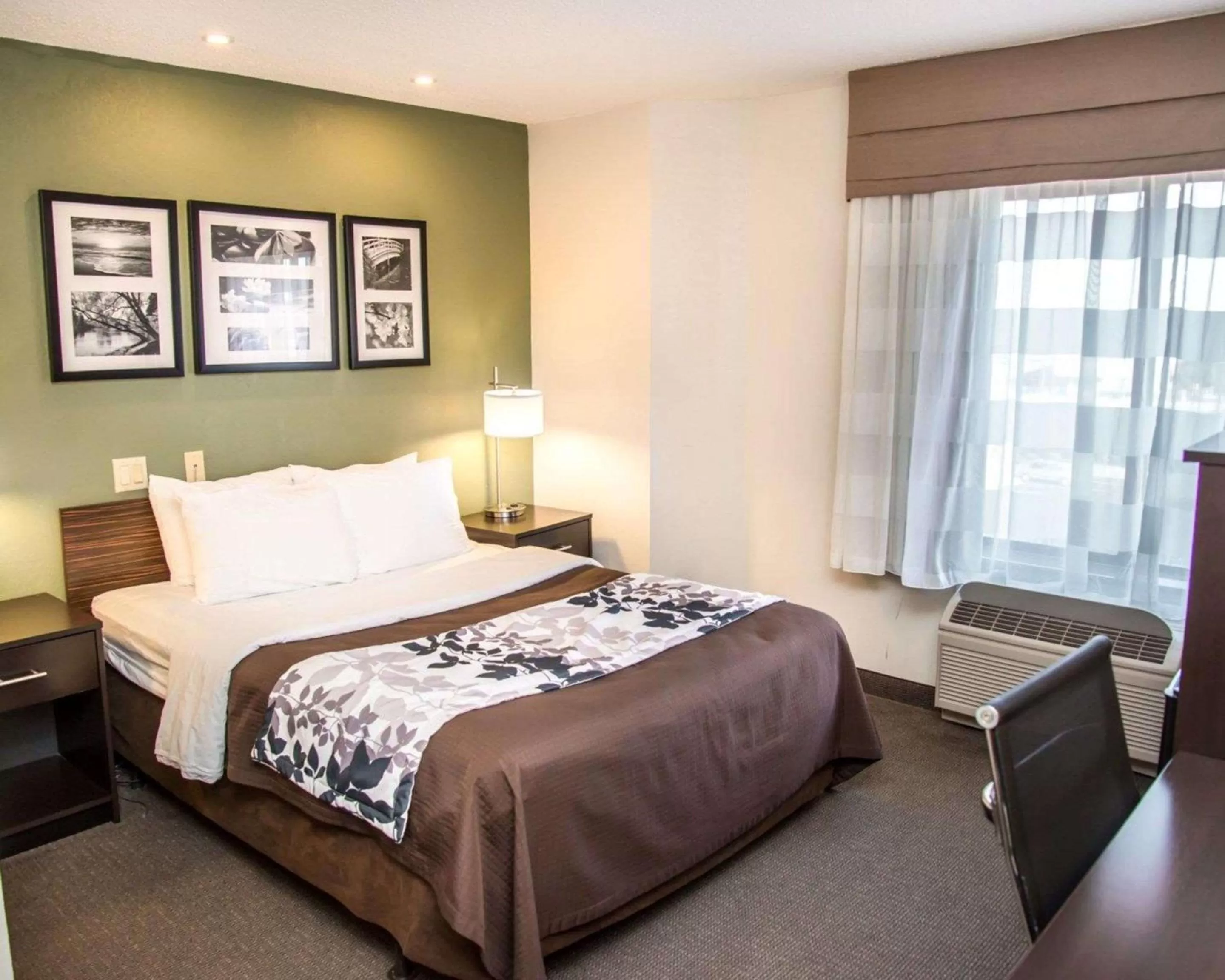 Photo of the whole room, Bed in Sleep Inn University Place