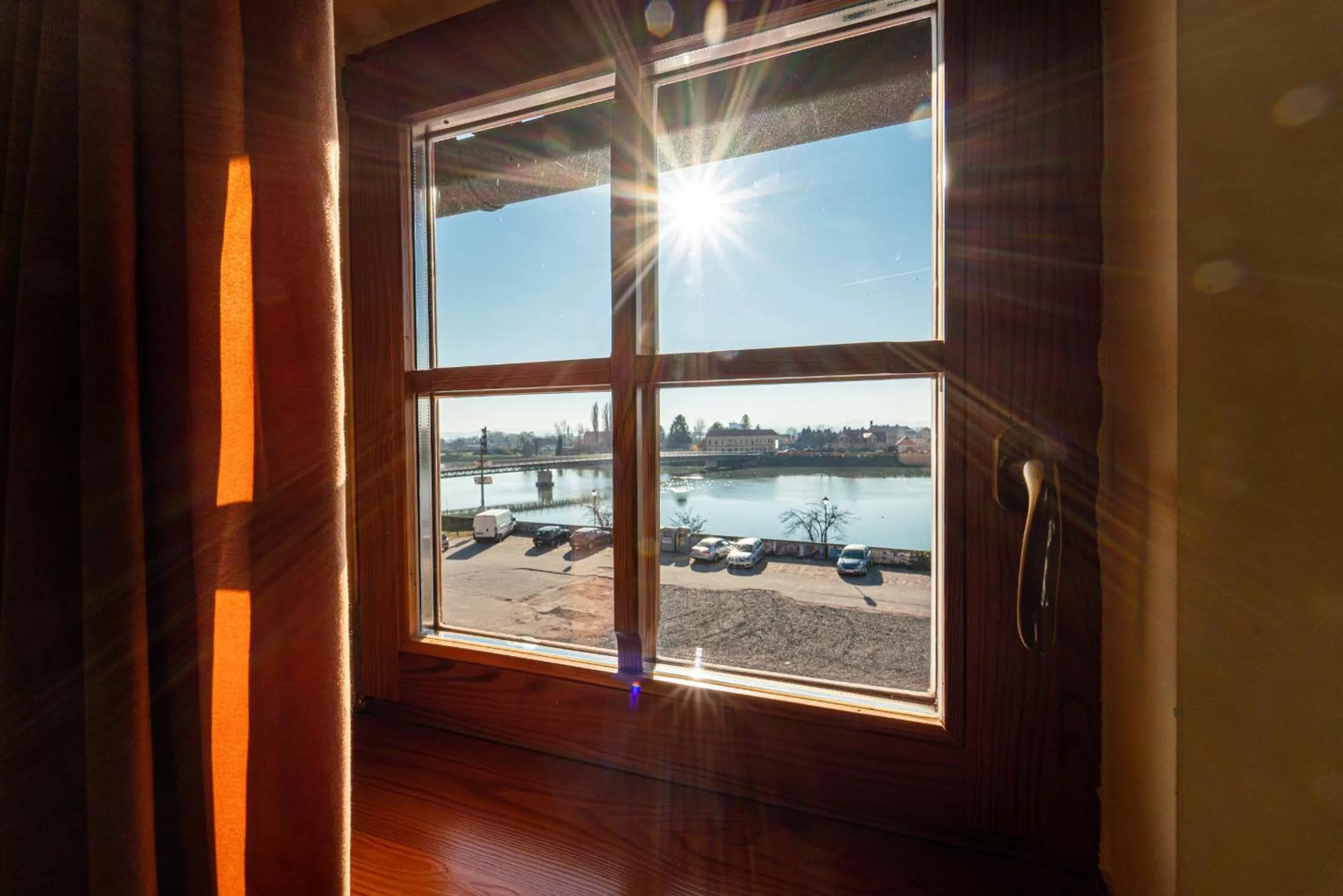 River view, Winter in Bed & Breakfast Šilak