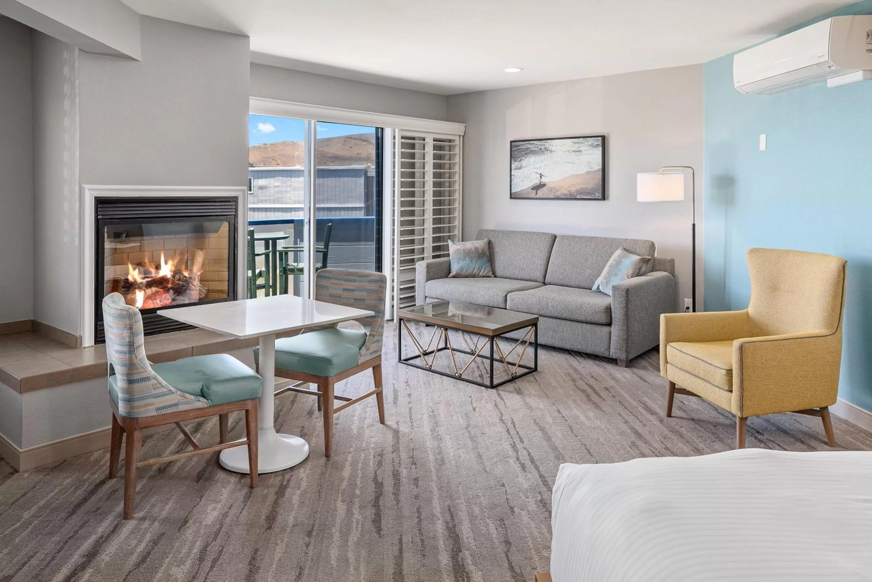 Living room in Shoreline Inn...on the beach